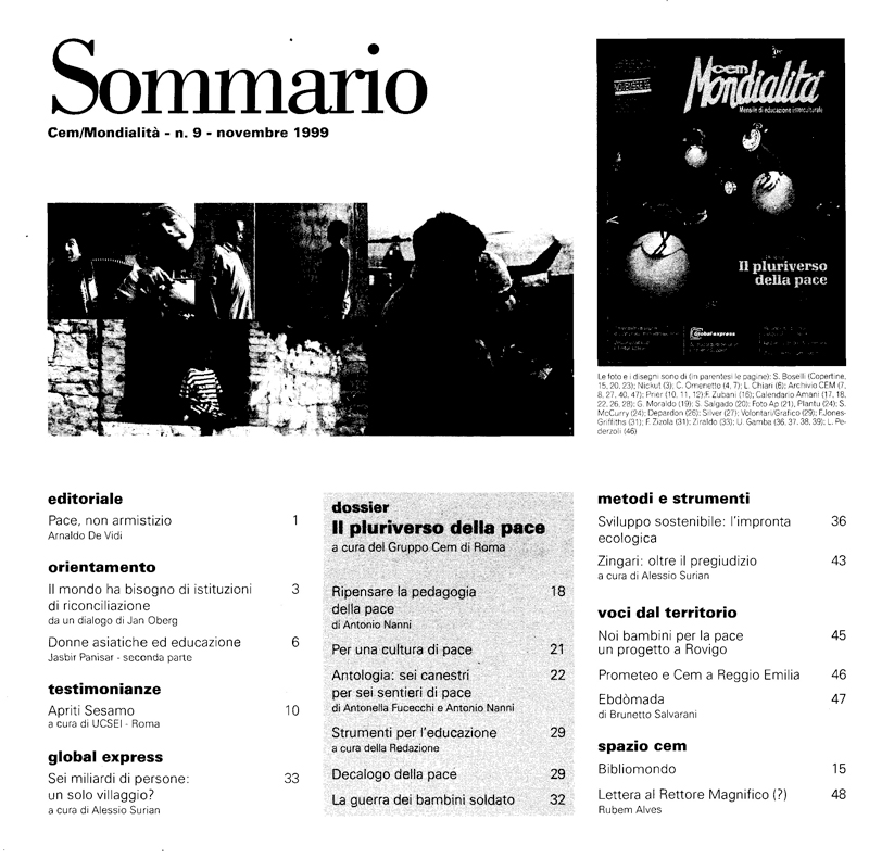 Sommario 30 09 cem novembre 1999 w
