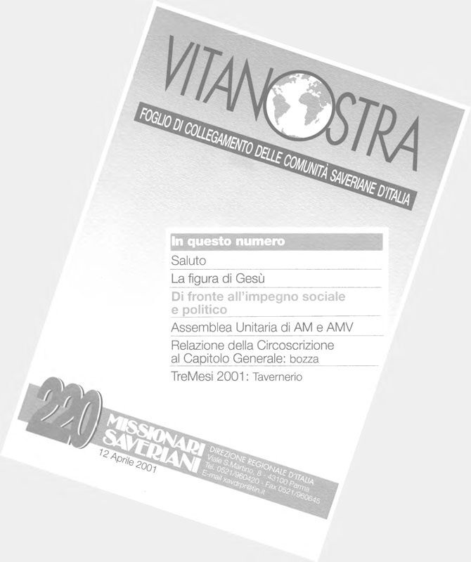 Copertina di 2001.Vita Nostra
