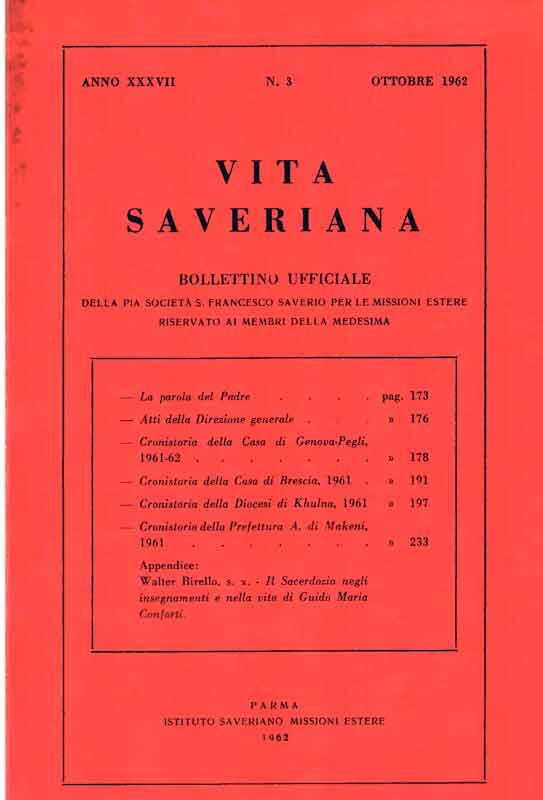Copertina di 37.1962.04.Vita Saveriana -Dicembre 1962
