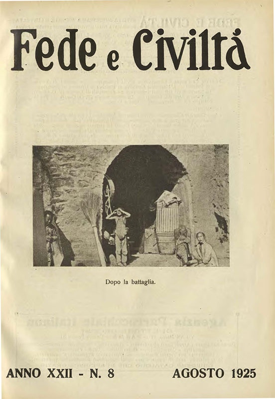 Copertina di 22.1925.08.Fede e Civiltà