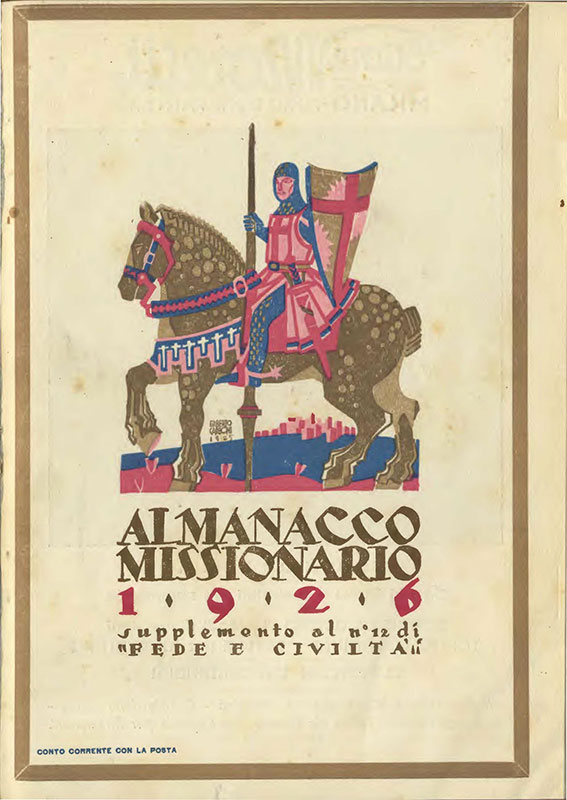 Copertina di 22.1925.13.Fede e Civiltà. Almanacco missionario 1926