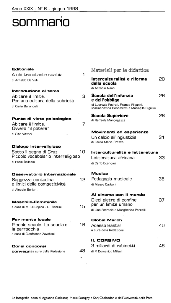Sommario CEM 1998 06