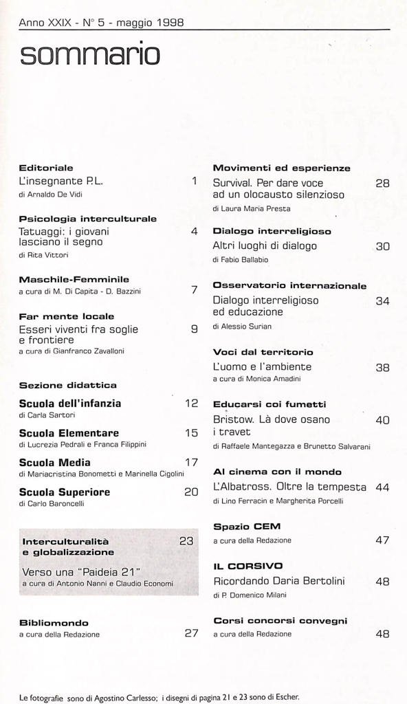 Sommario cem 1998 05.11