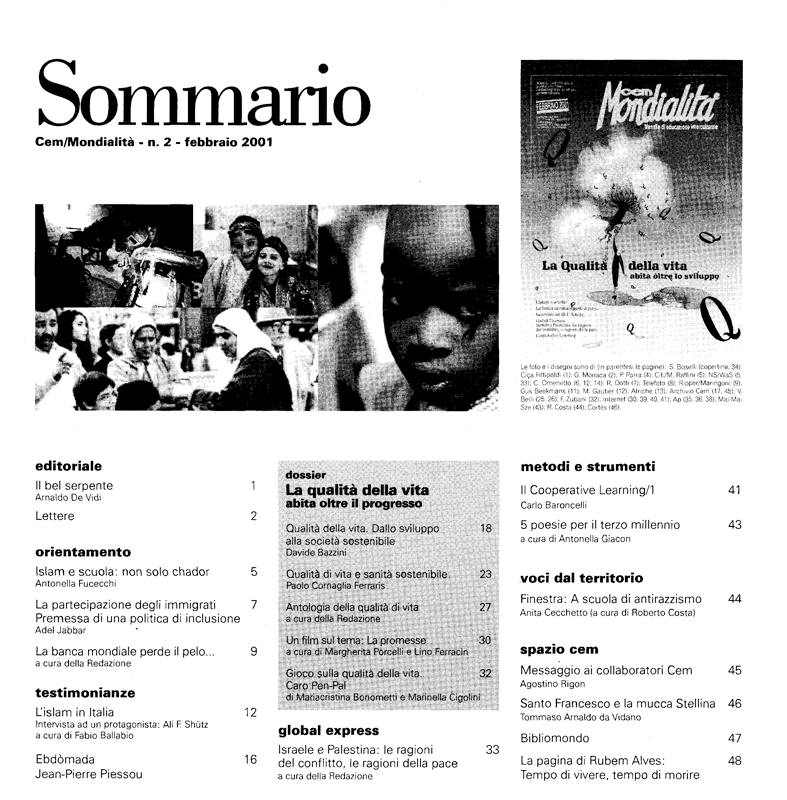 Sommario CEM FEBBRAIO 2001 web