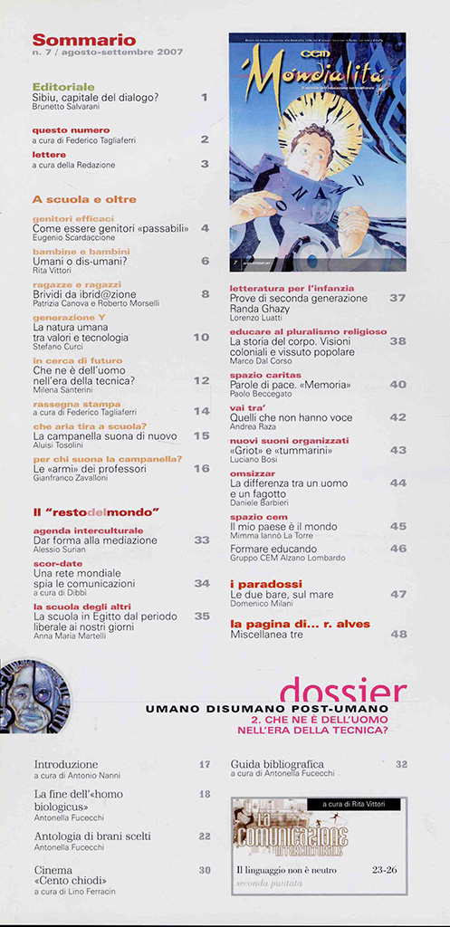 wSommario 38 07 CEM agosto settembre 20071y