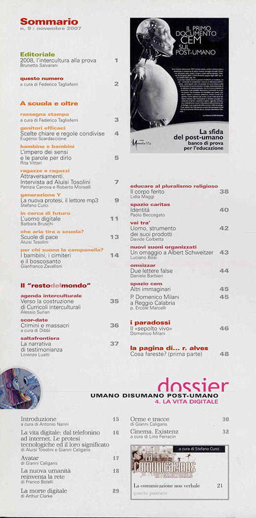 wSommario 38 09 CEM novembre 20071y