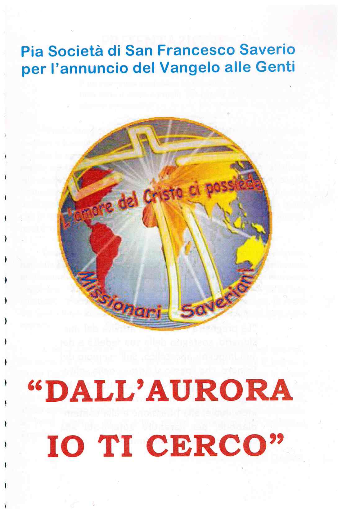Copertina di Dall'aurora io ti cerco