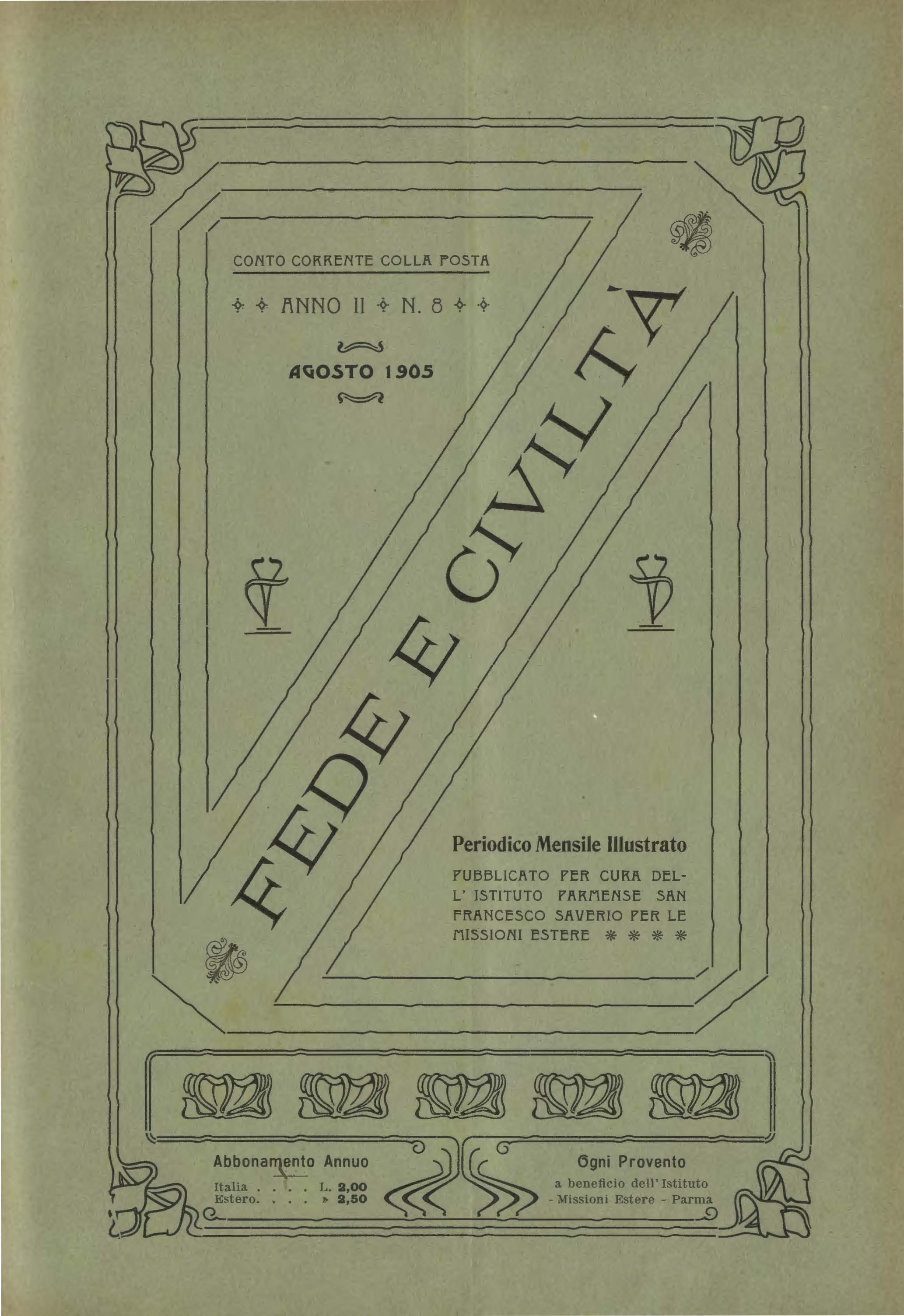 Copertina di 02.1905.08.Fede e Civiltà