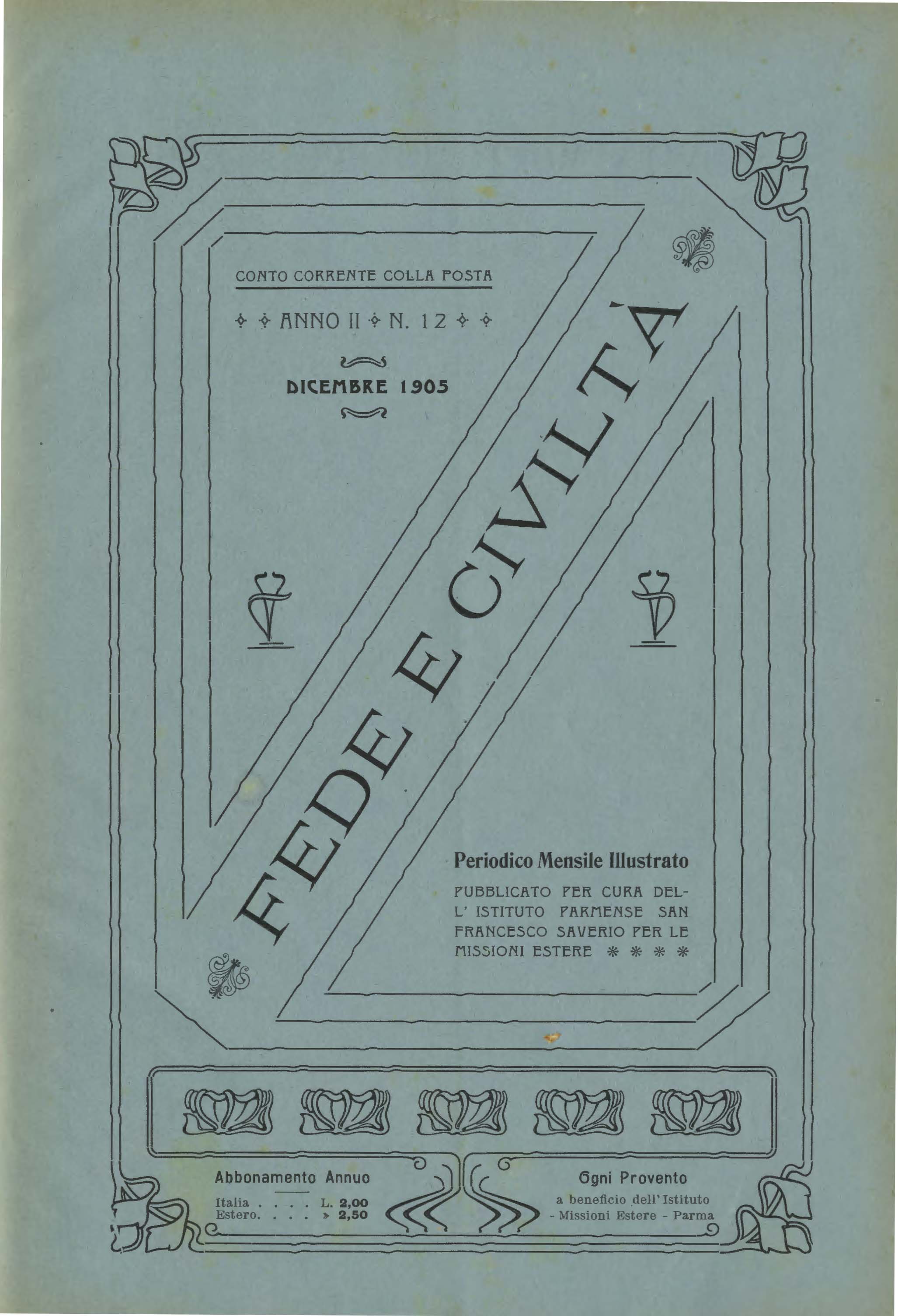 Copertina di 02.1905.12.Fede e Civiltà