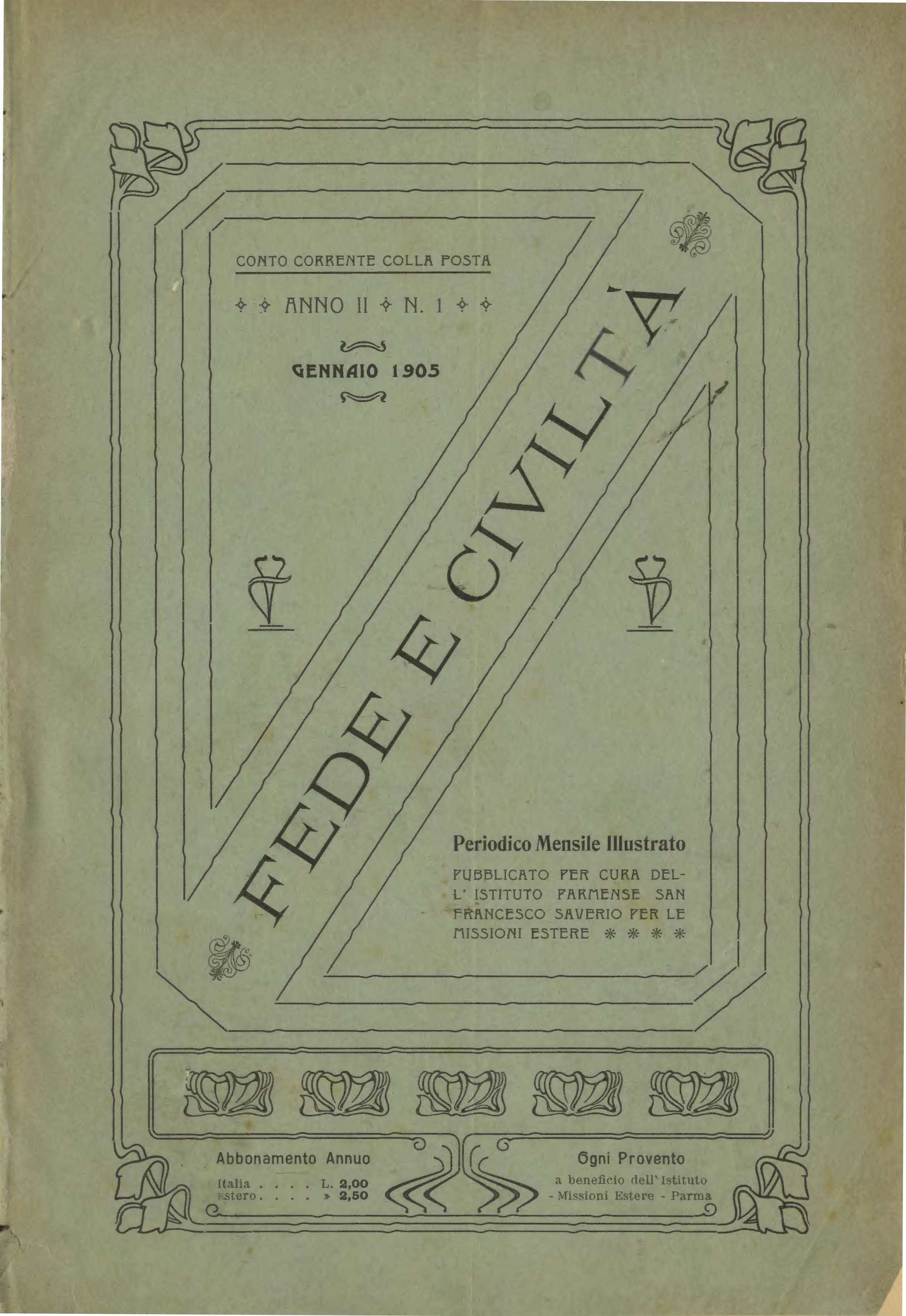 Copertina di 02.1905.01.Fede e Civiltà 