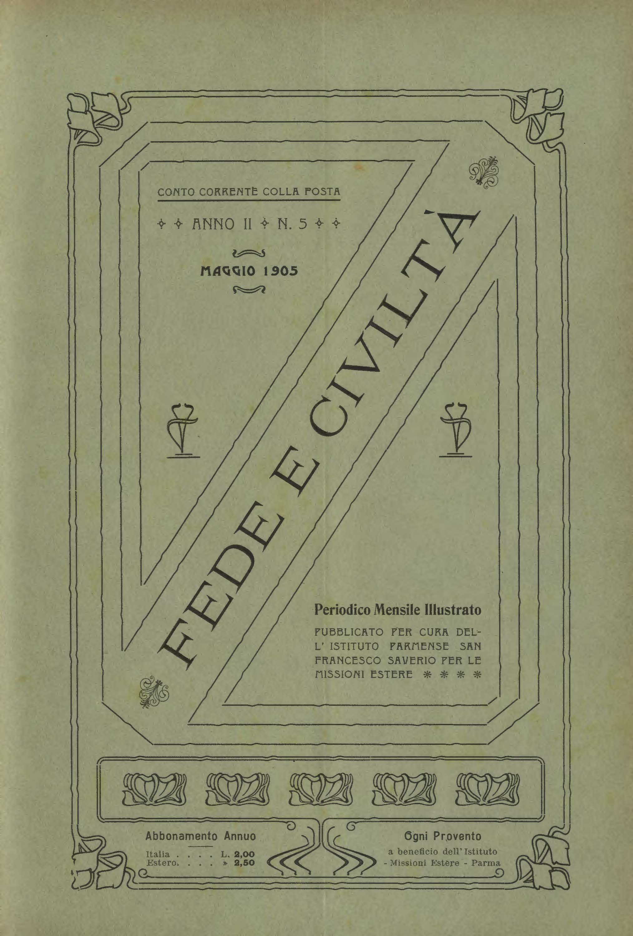 Copertina di 02.1905.05.Fede e Civiltà
