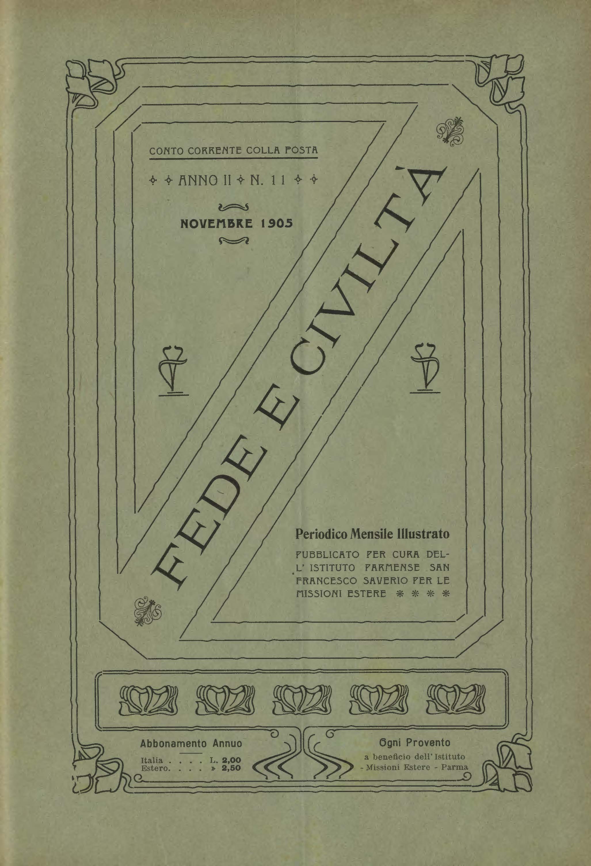 Copertina di 02.1905.11.Fede e Civiltà