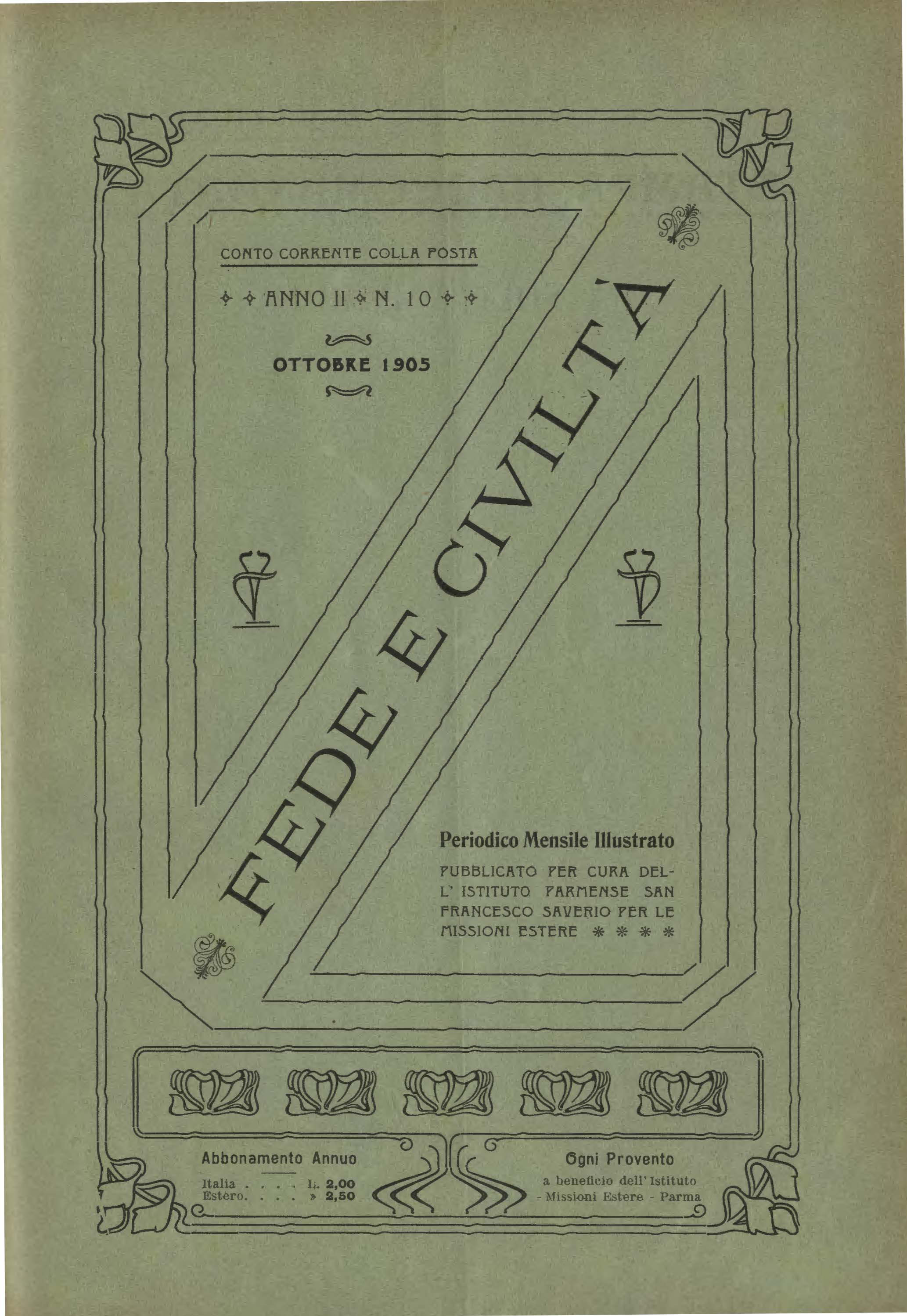 Copertina di 02.1905.10.Fede e Civiltà