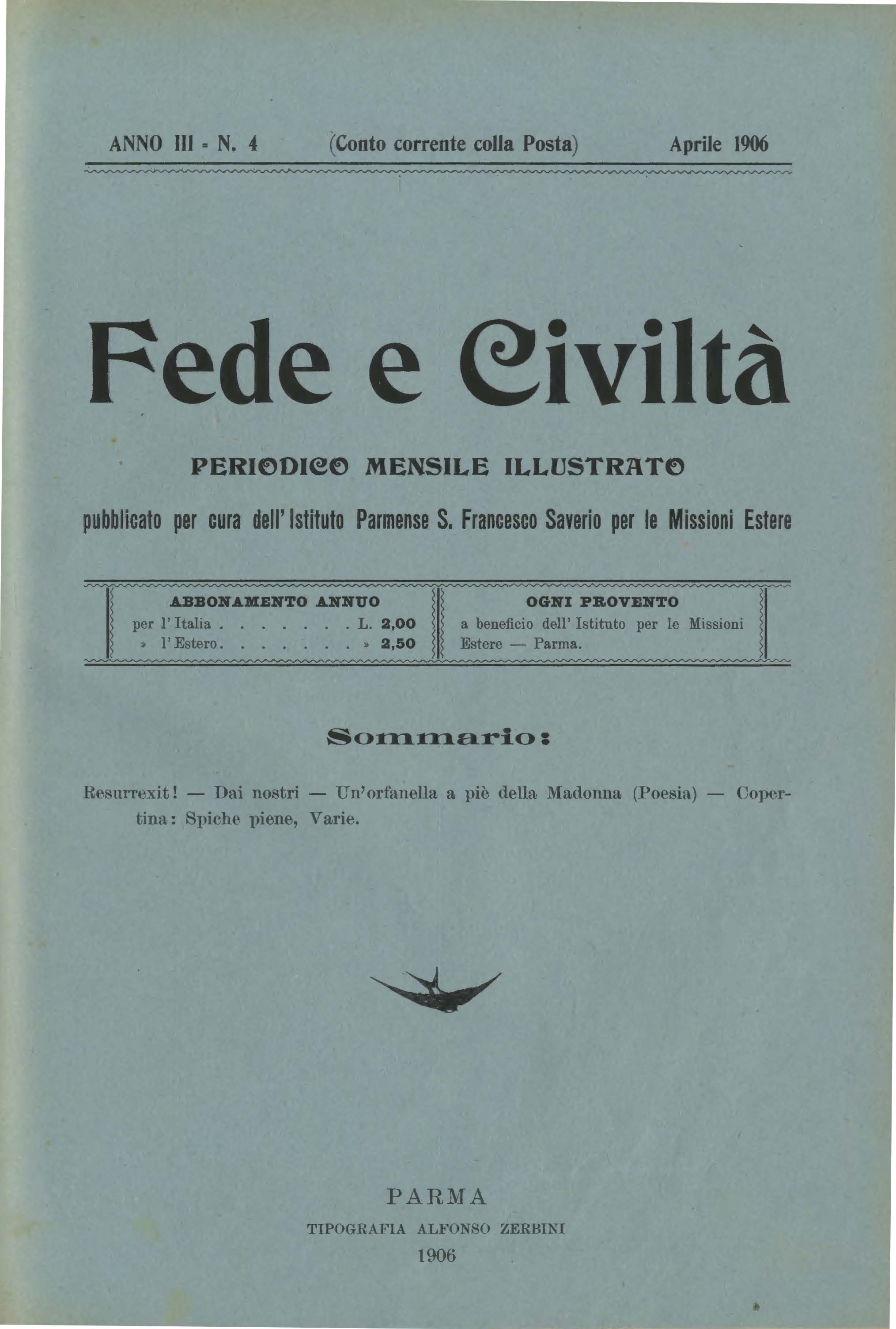 Copertina di 03.1906.04.Fede e Civiltà