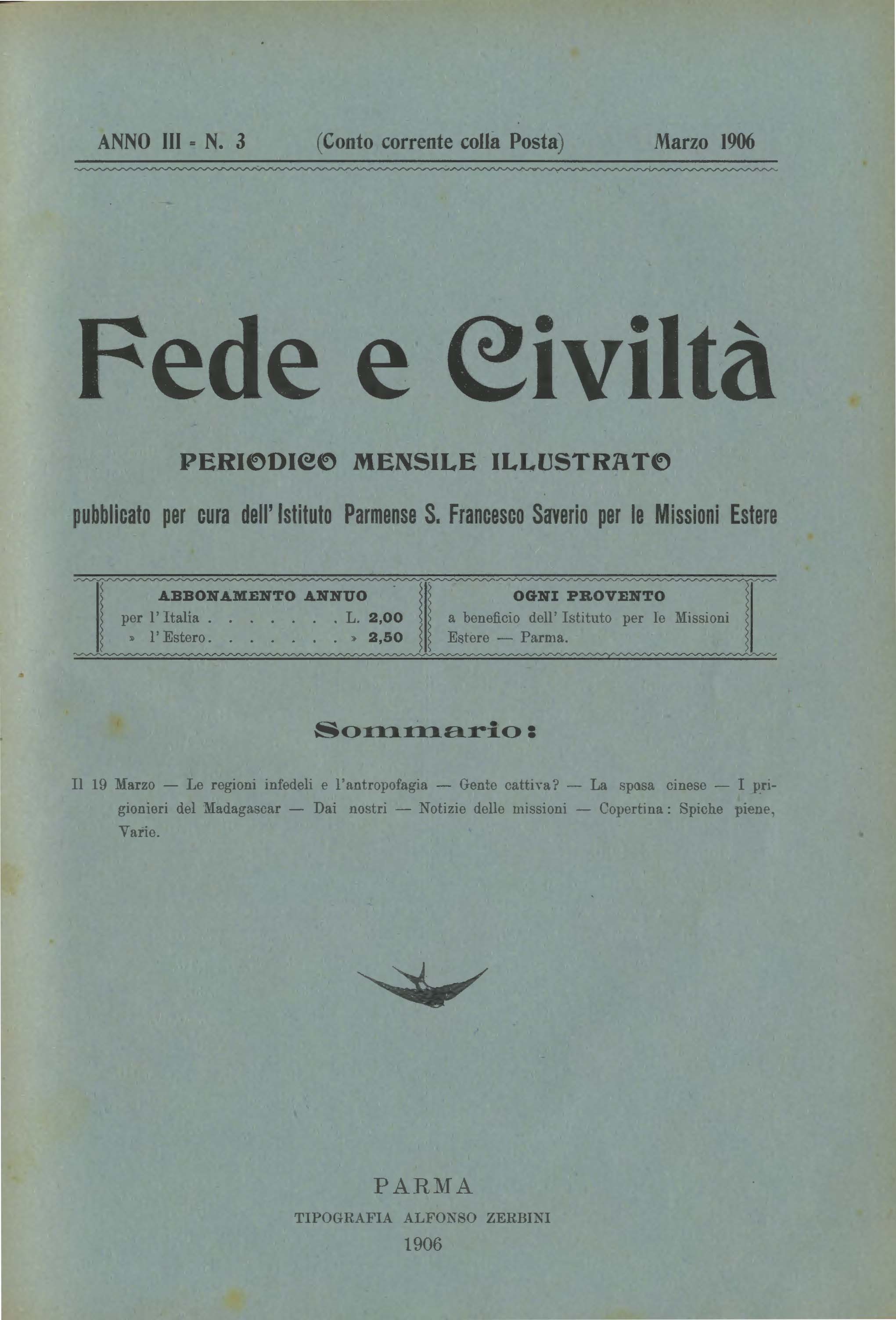 Copertina di 03.1906.03.Fede e Civiltà