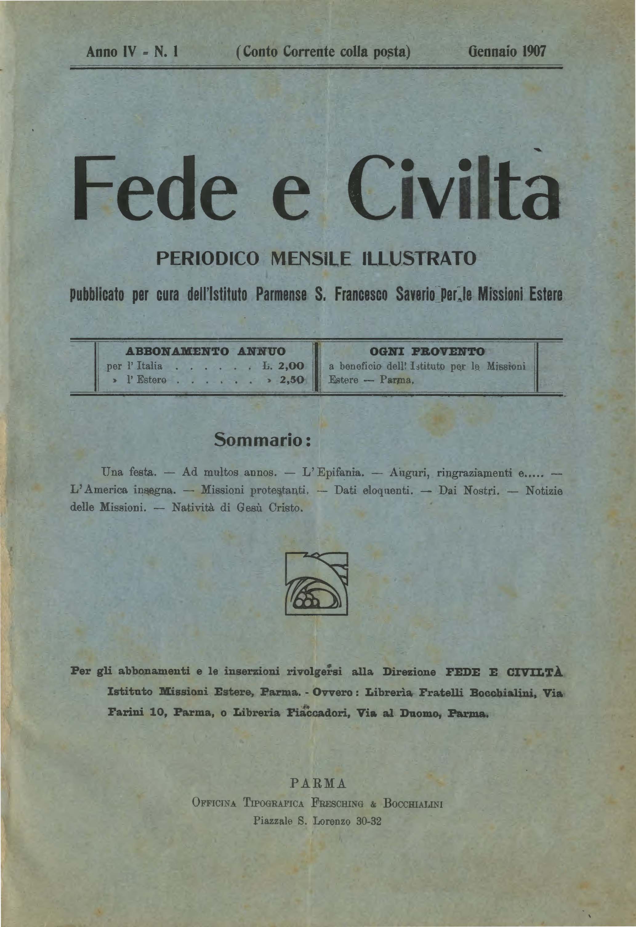 Copertina di 04.1907.01.Fede e Civiltà