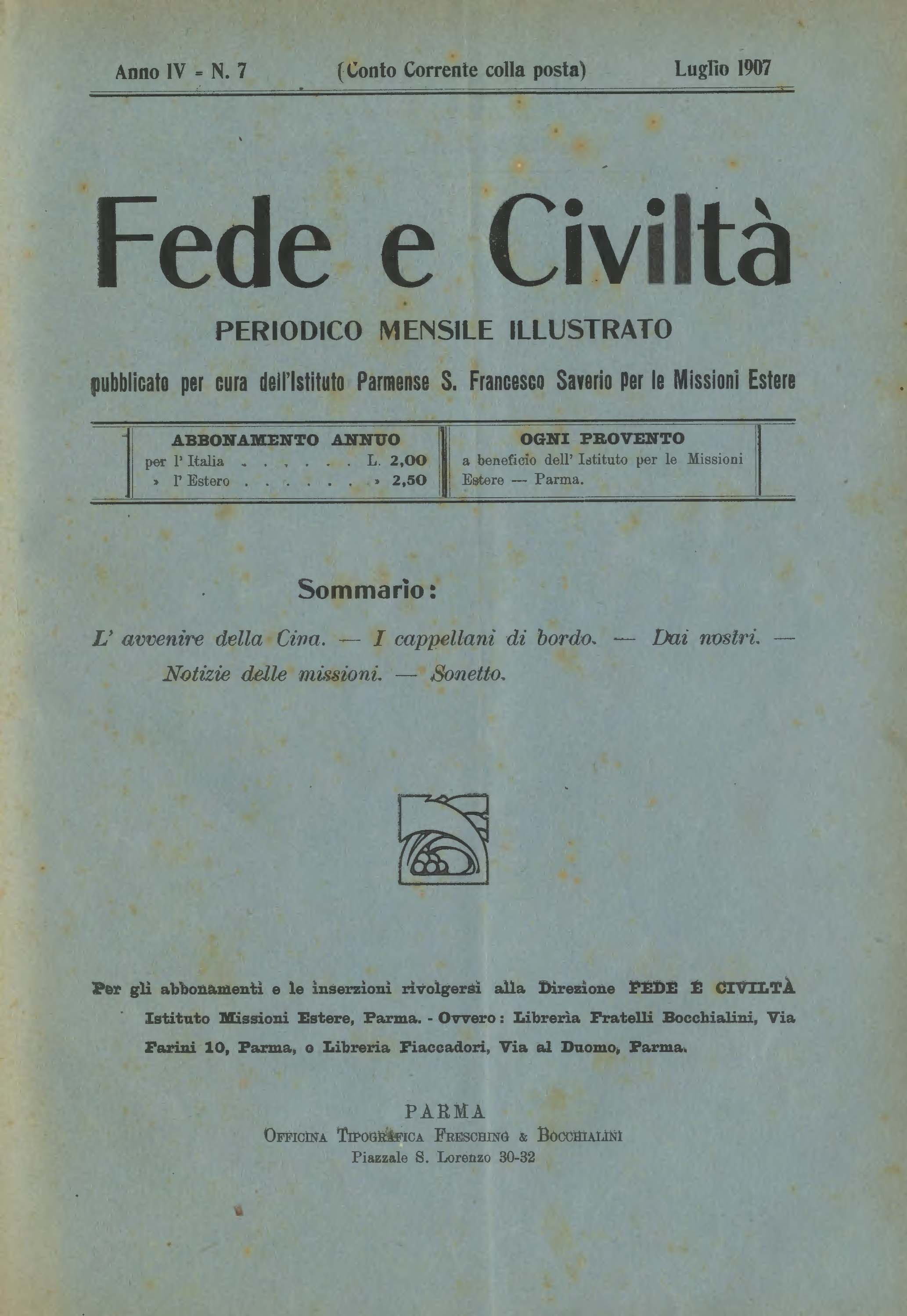 Copertina di 04.1907.07.Fede e Civiltà
