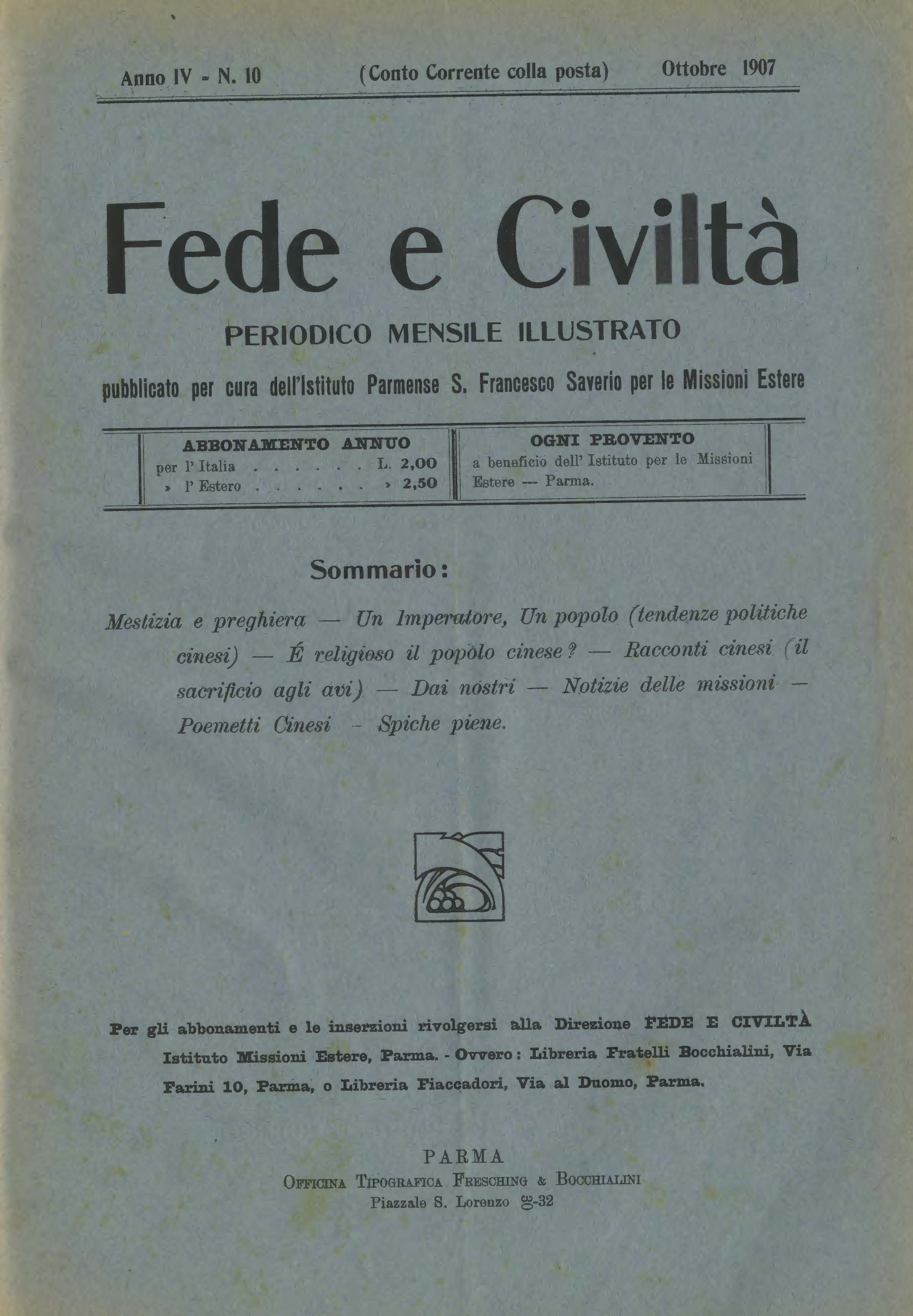 Copertina di 04.1907.10.Fede e Civiltà