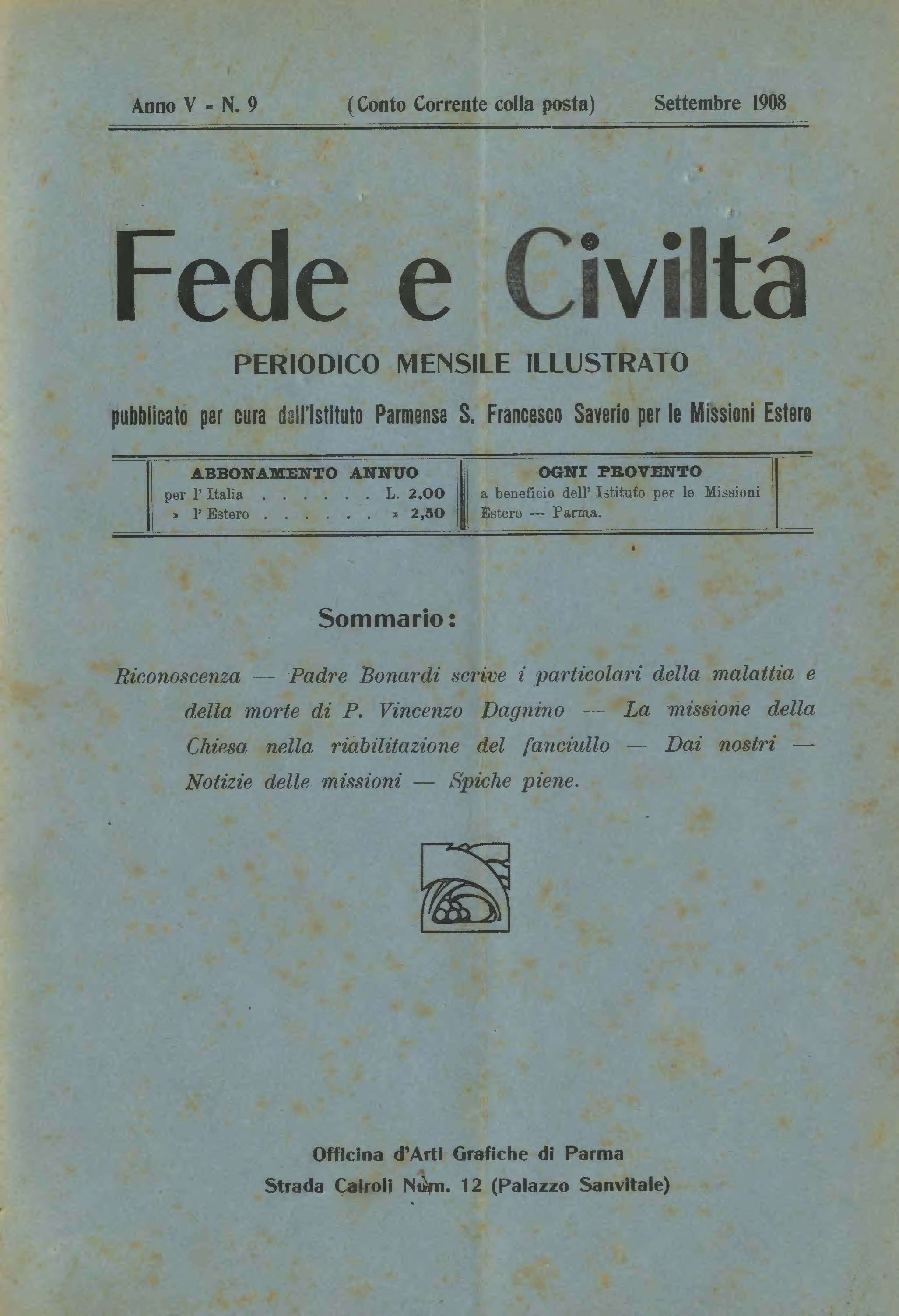 Copertina di 05.1908.09.Fede e Civiltà