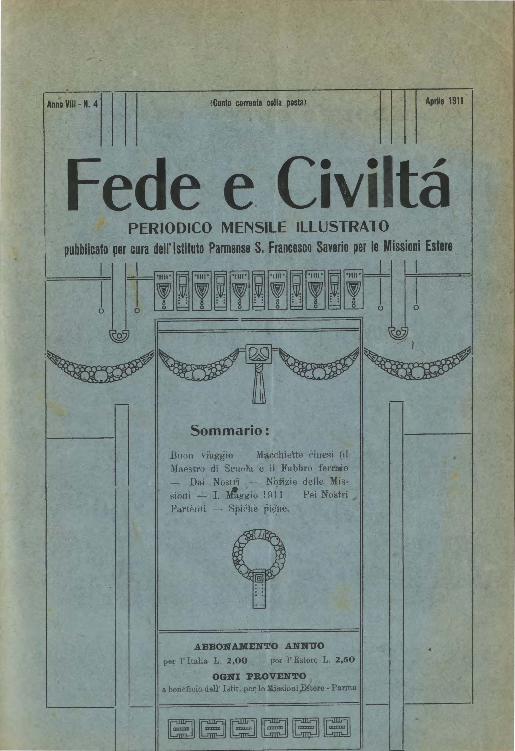 Copertina di 08.1911.04.Fede e Civiltà