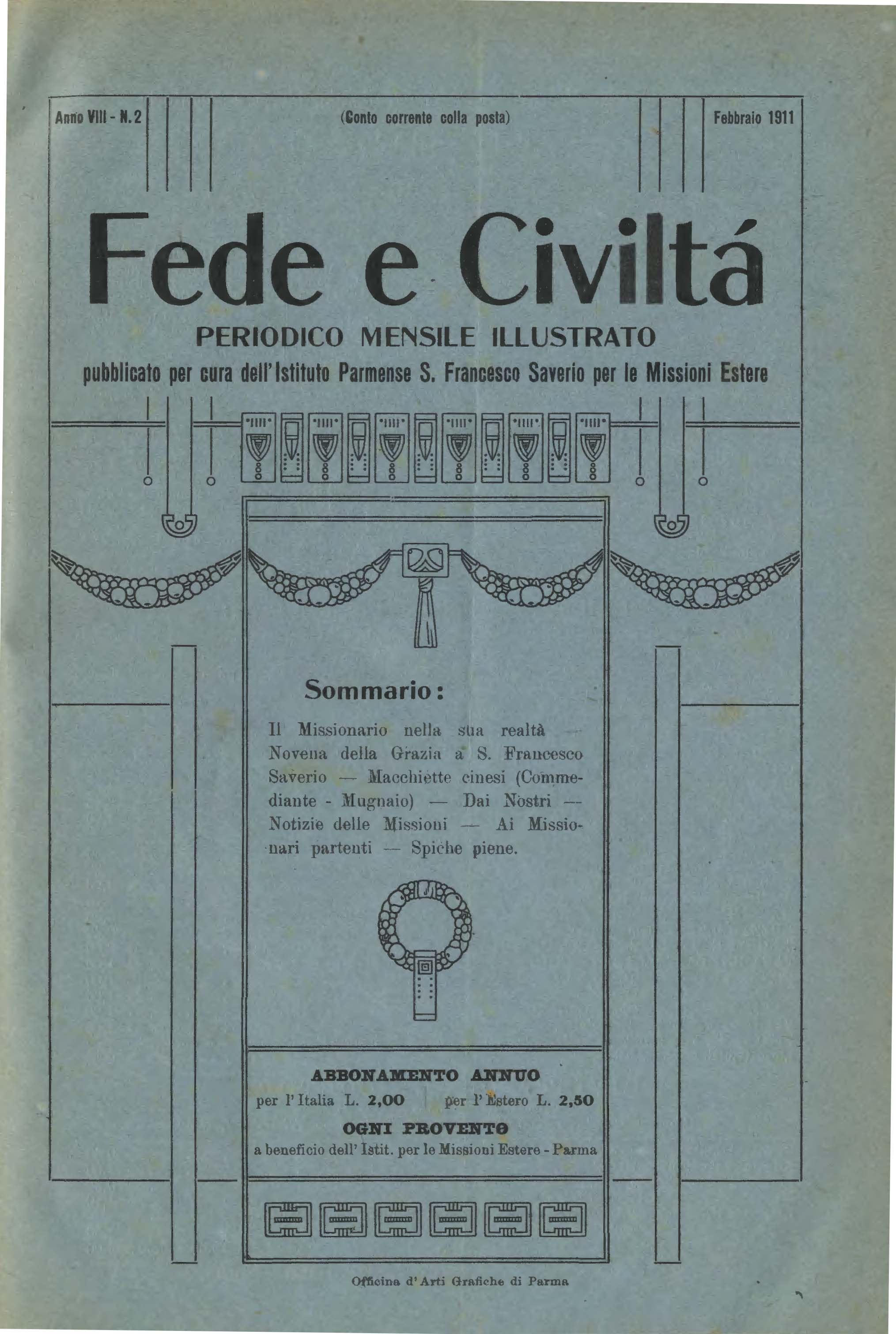 Copertina di 08.1911.02.Fede e Civiltà