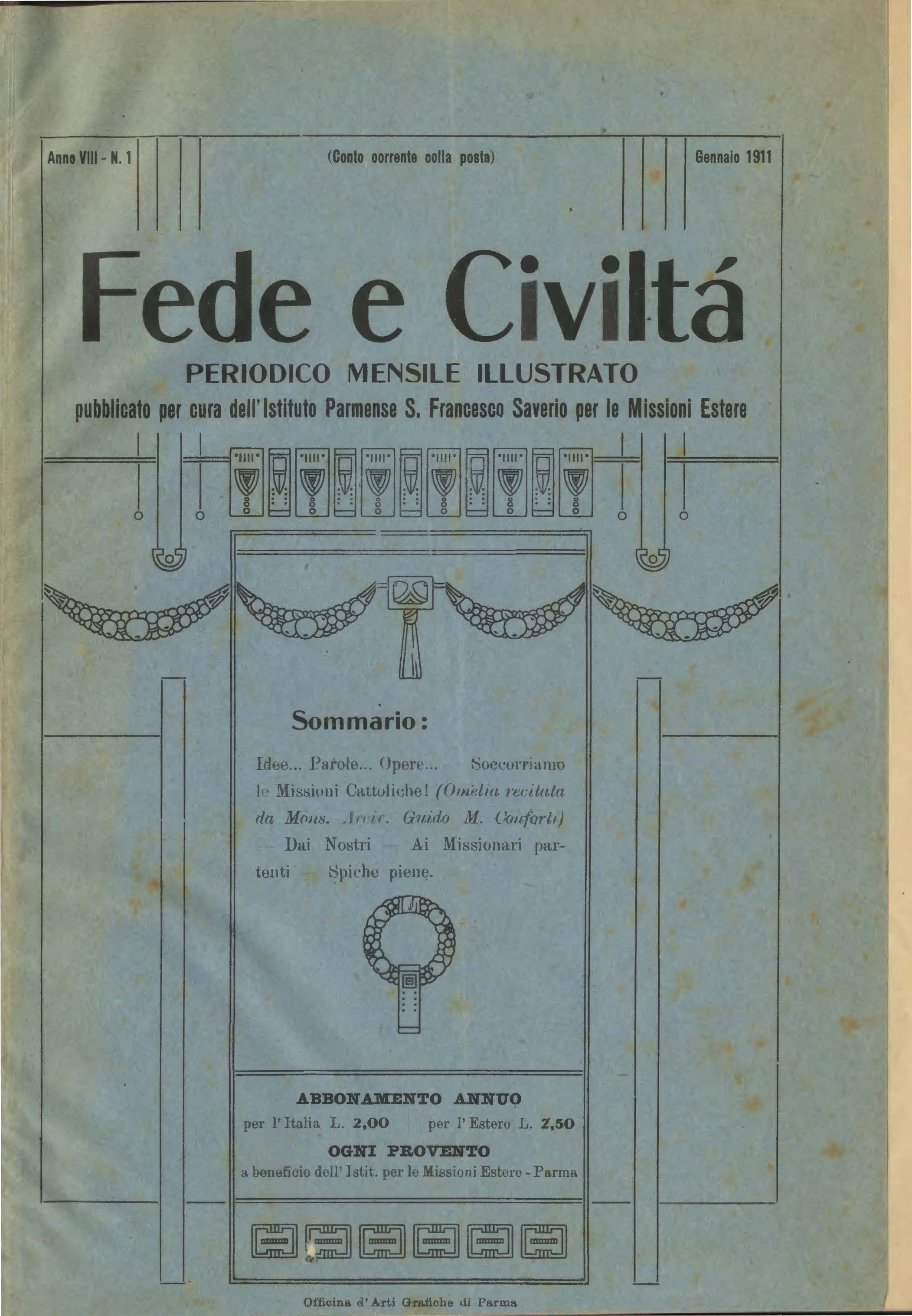Copertina di 08.1911.01.Fede e Civiltà