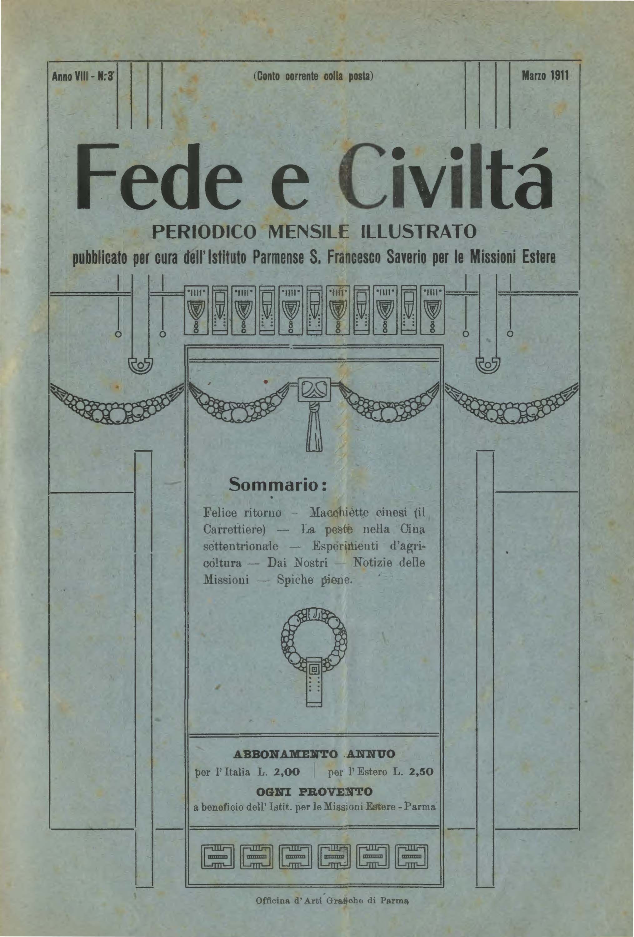 Copertina di 08.1911.03.Fede e Civiltà