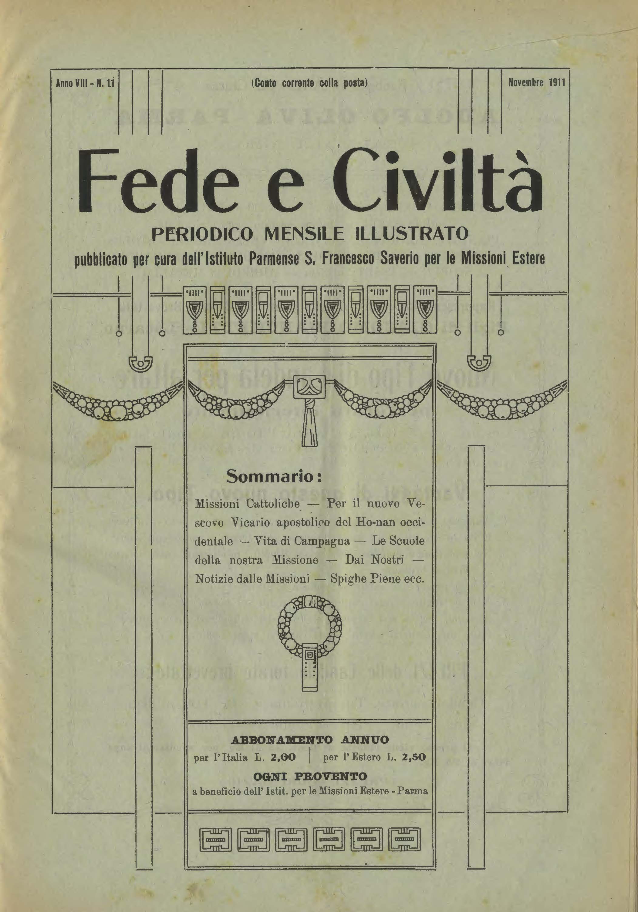 Copertina di 08.1911.11.Fede e Civiltà