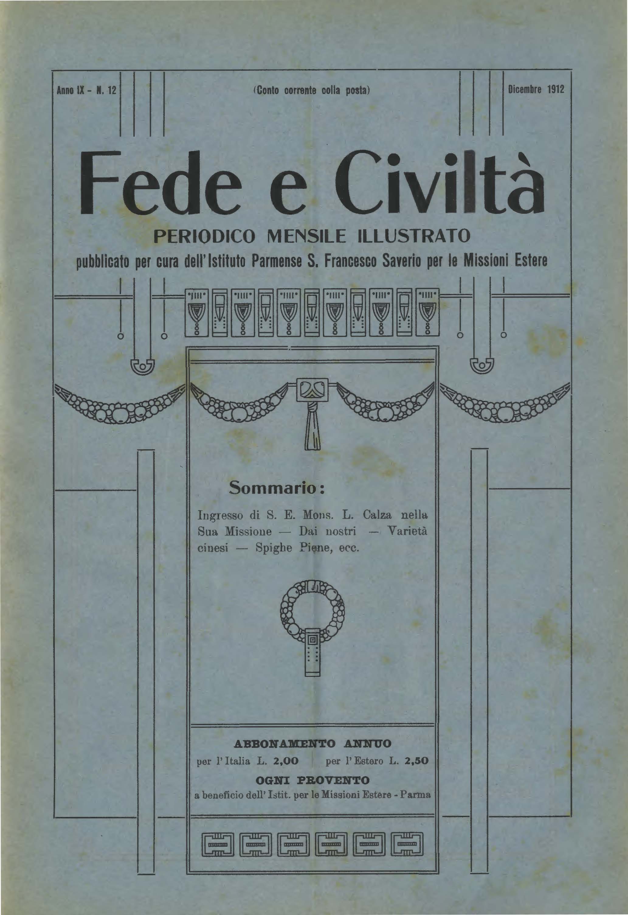 Copertina di 09.1912.12.Fede e Civiltà