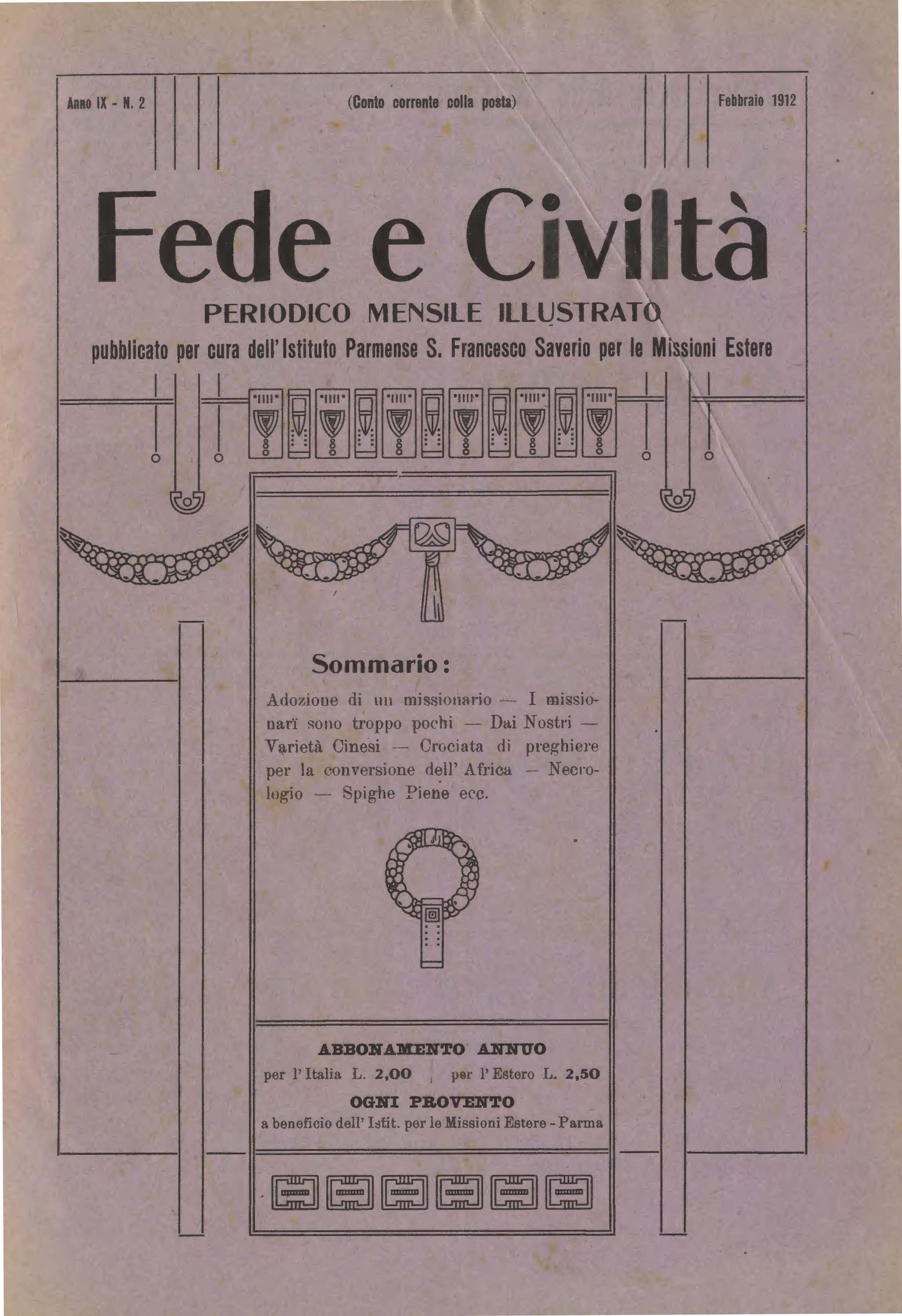 Copertina di 09.1912.02.Fede e Civiltà