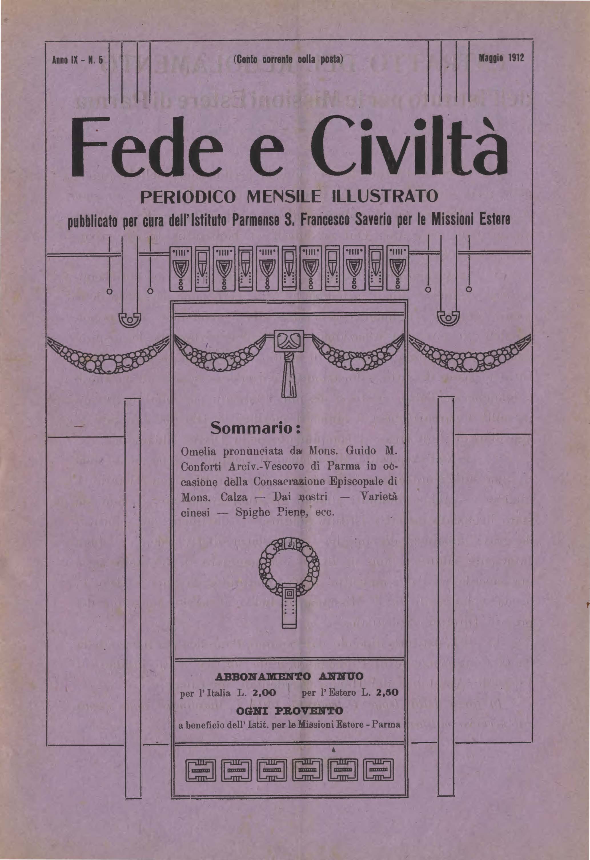 Copertina di 09.1912.05.Fede e Civiltà