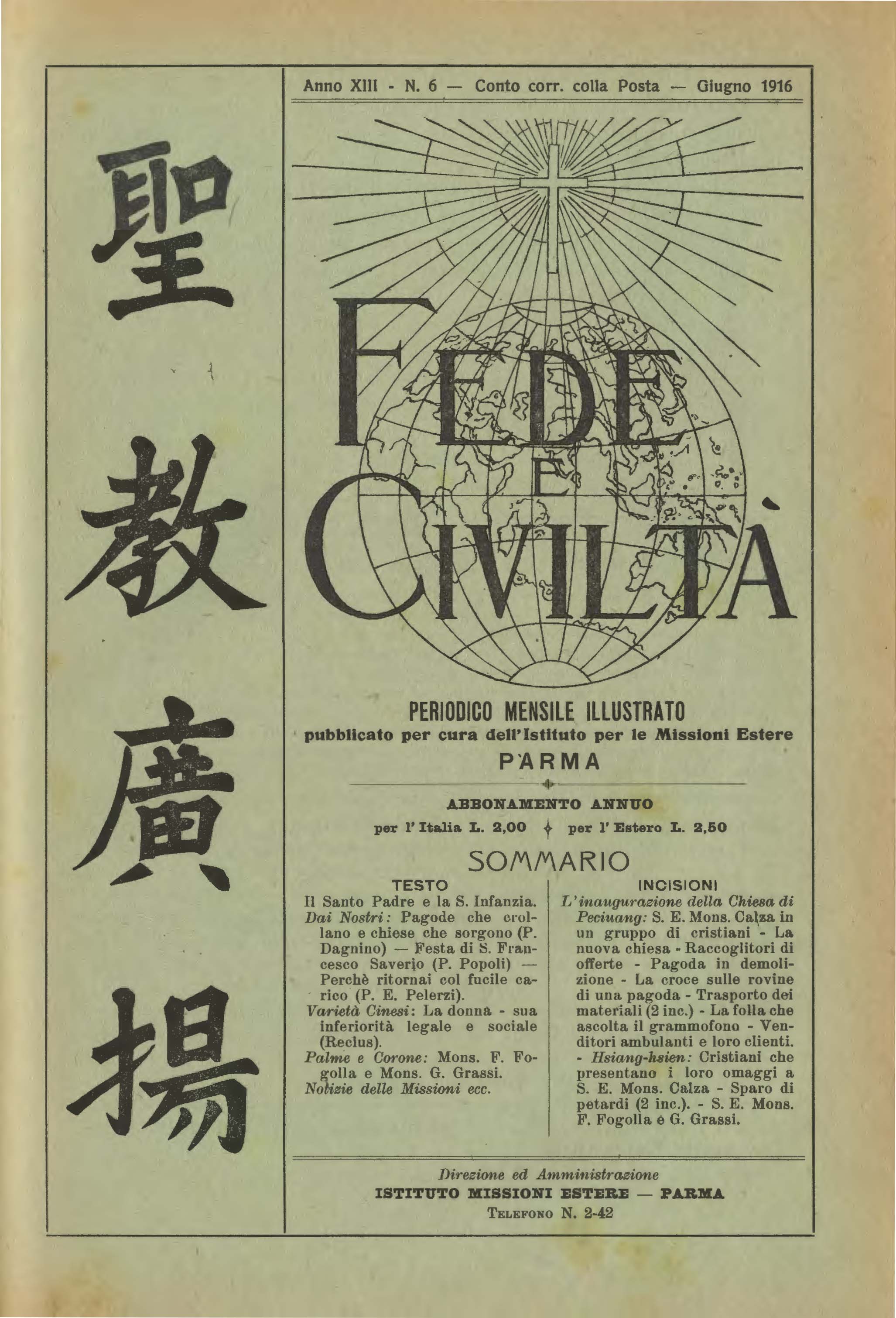 Copertina di 13.1916.06.Fede e Civiltà