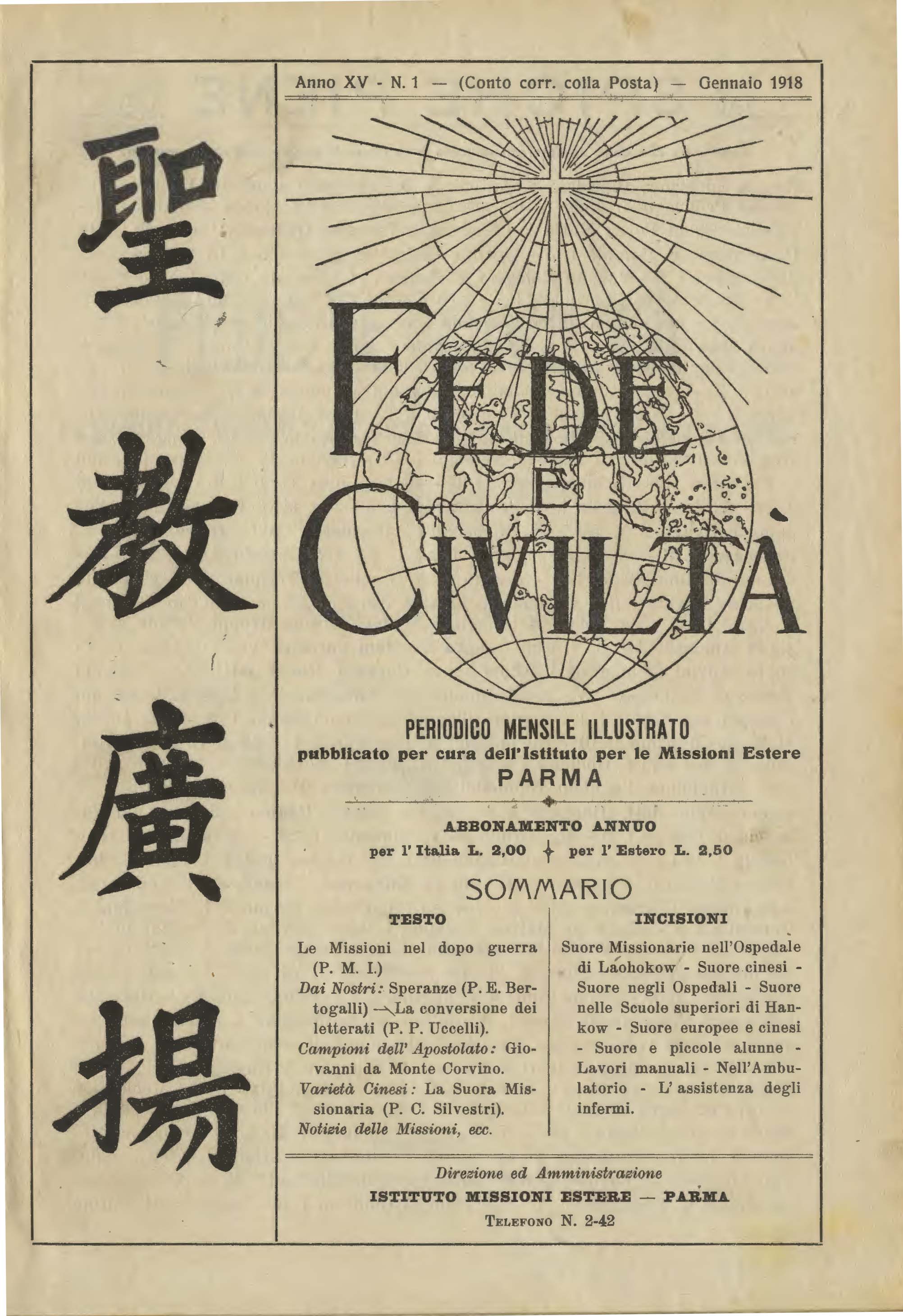 Copertina di 15.1918.01.Fede e Civiltà