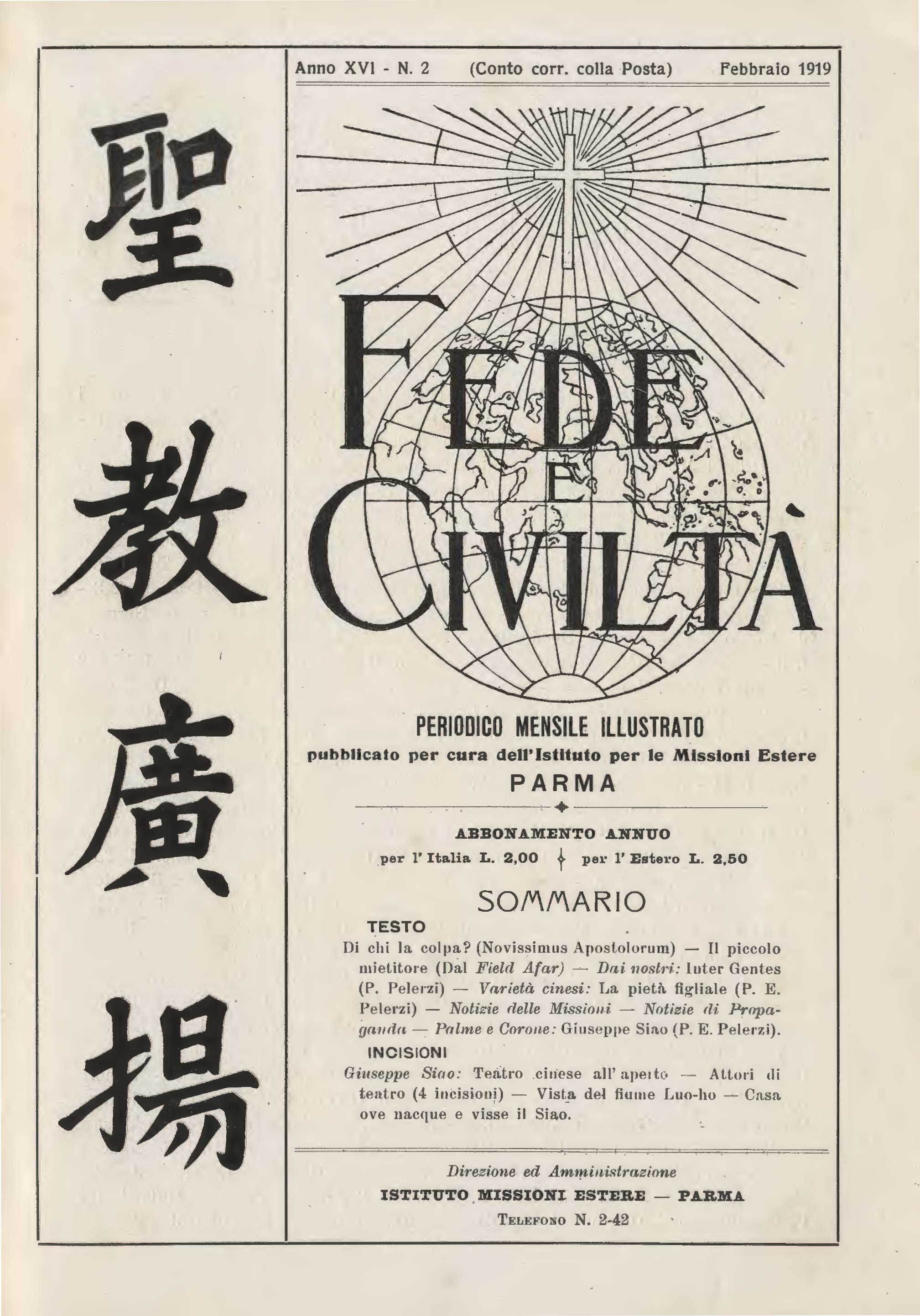 Copertina di 16.1919.02.Fede e Civiltà