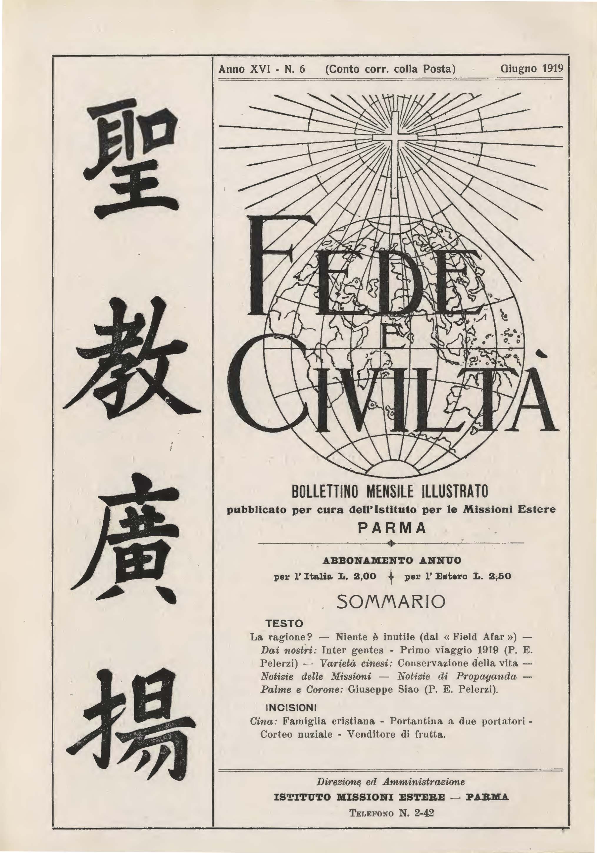 Copertina di 16.1919.06.Fede e Civiltà