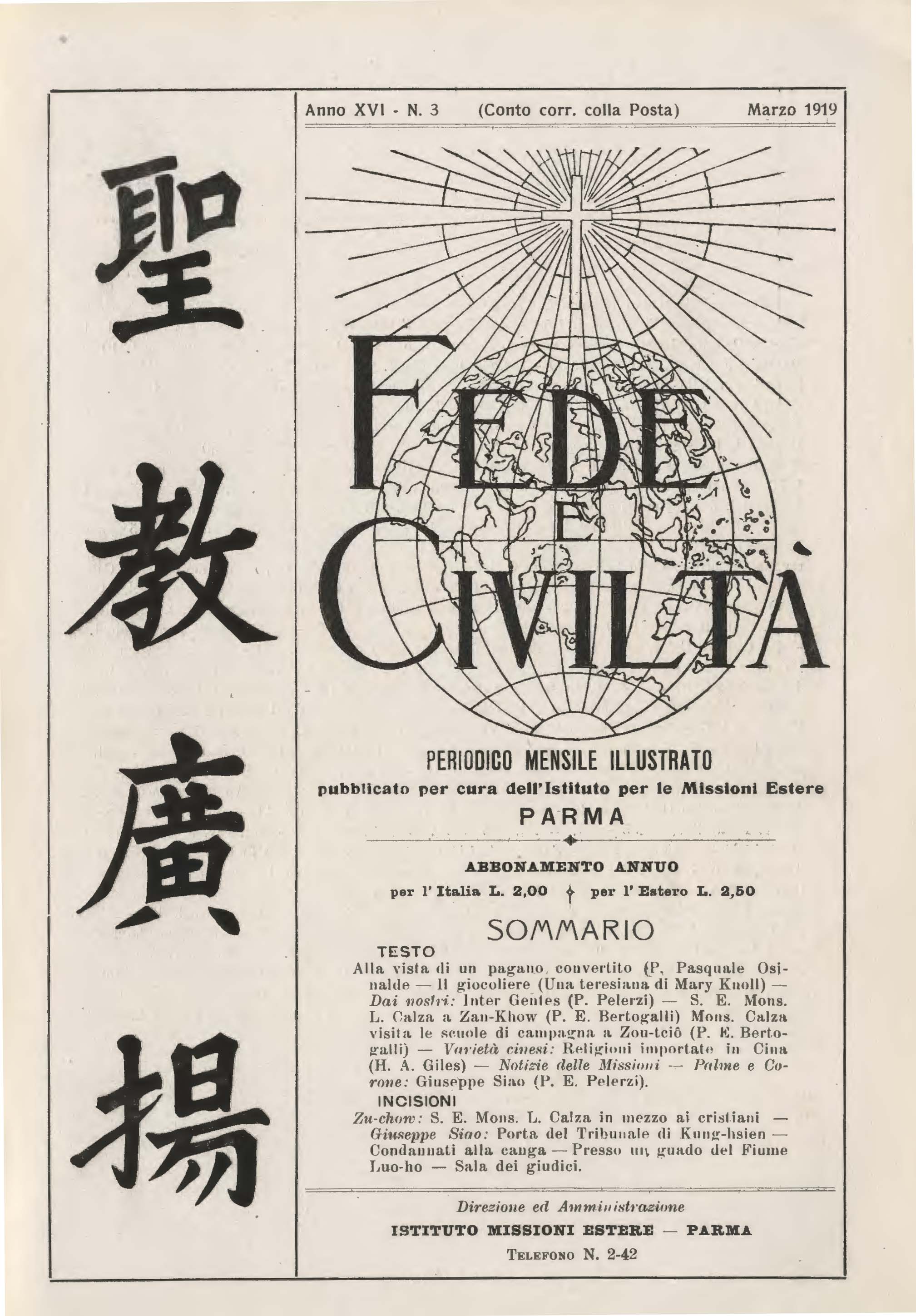 Copertina di 16.1919.03.Fede e Civiltà