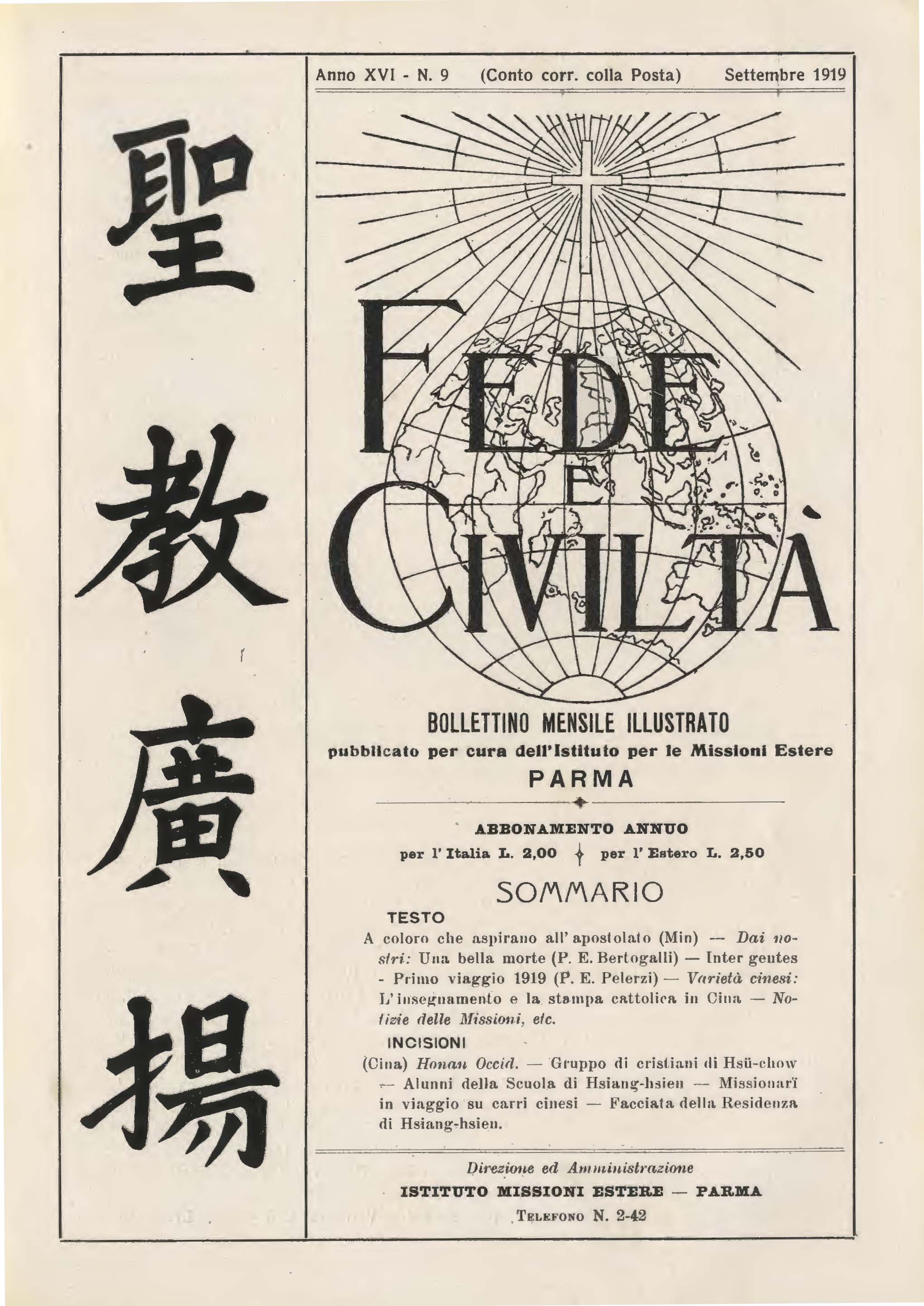 Copertina di 16.1919.09.Fede e Civiltà