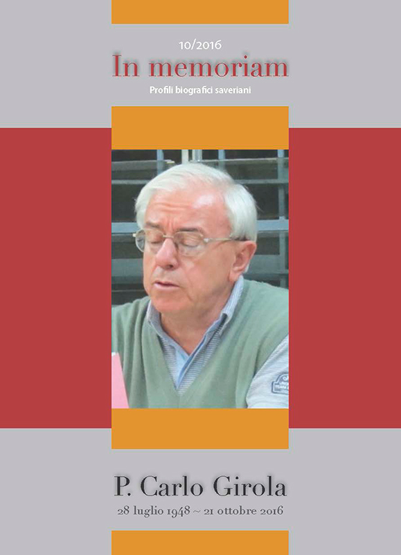 Copertina di 2016.10 - P. Carlo Girola