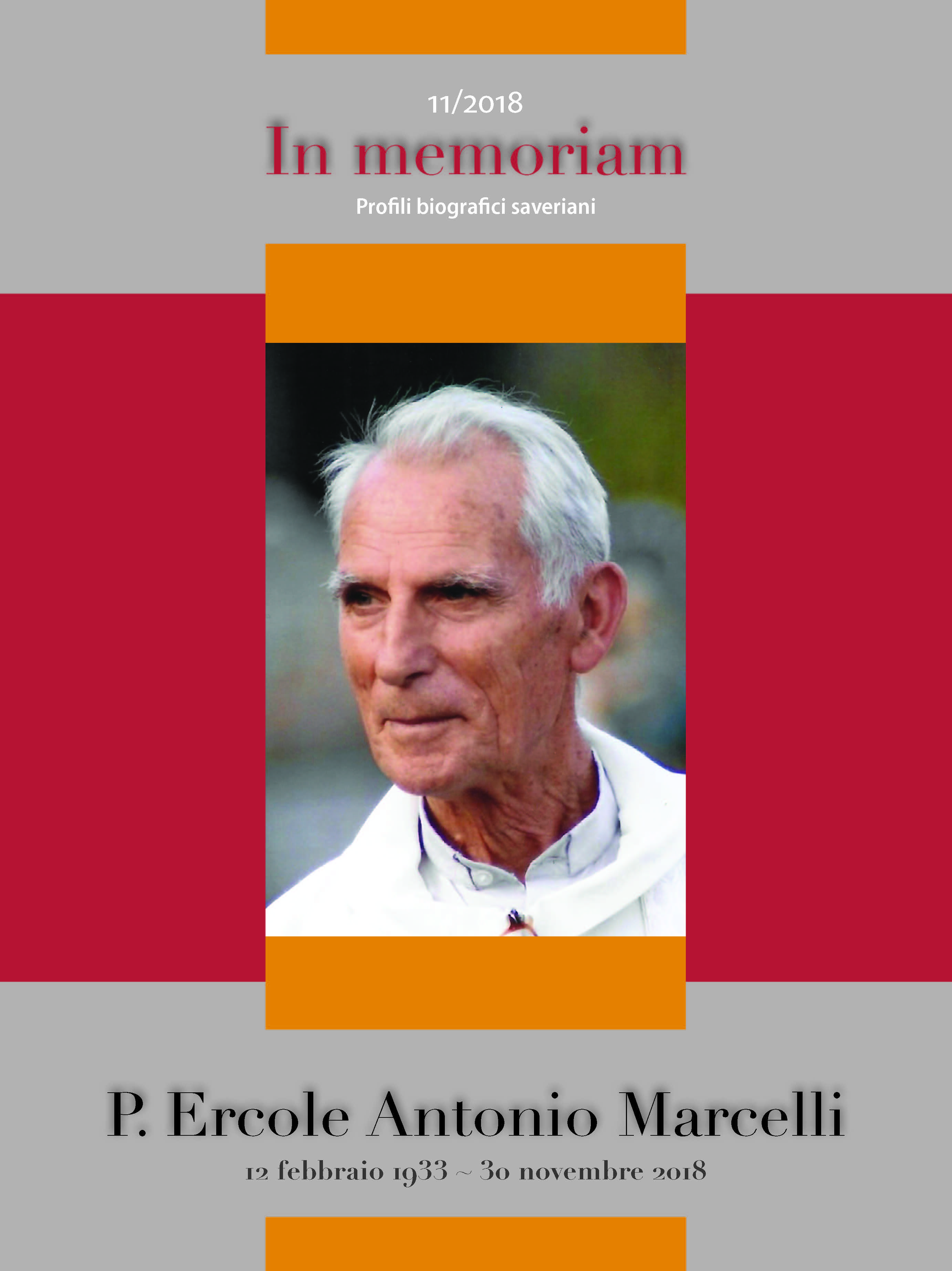 Copertina di 2018.11 - P. Ercole Antonio Marcelli