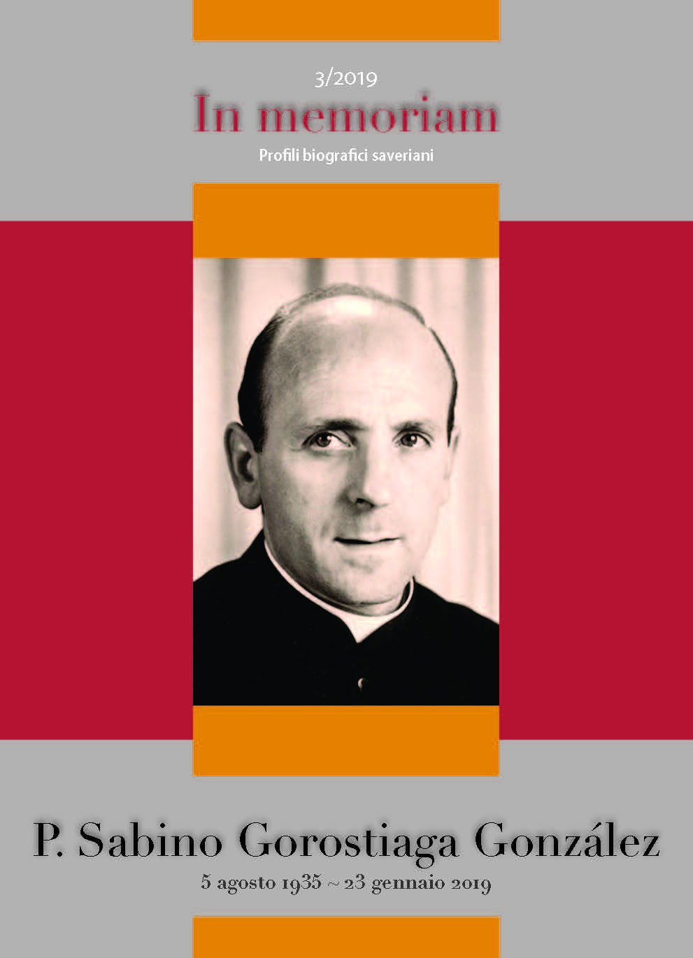 Copertina di 2019.03 - P. Sabino Gorostiaga Gonzàlez
