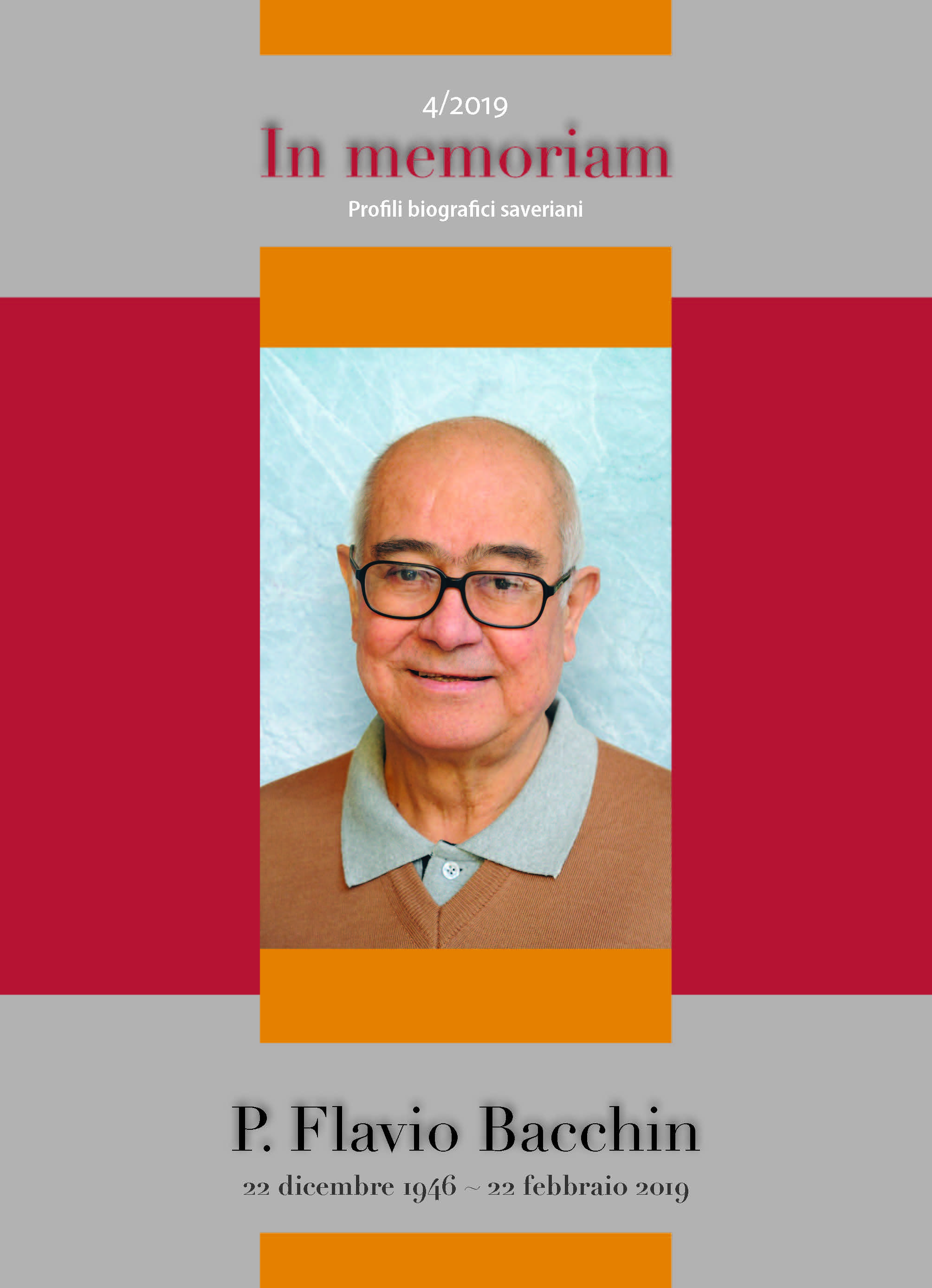 Copertina di 2019.04 - P. Flavio Bacchin