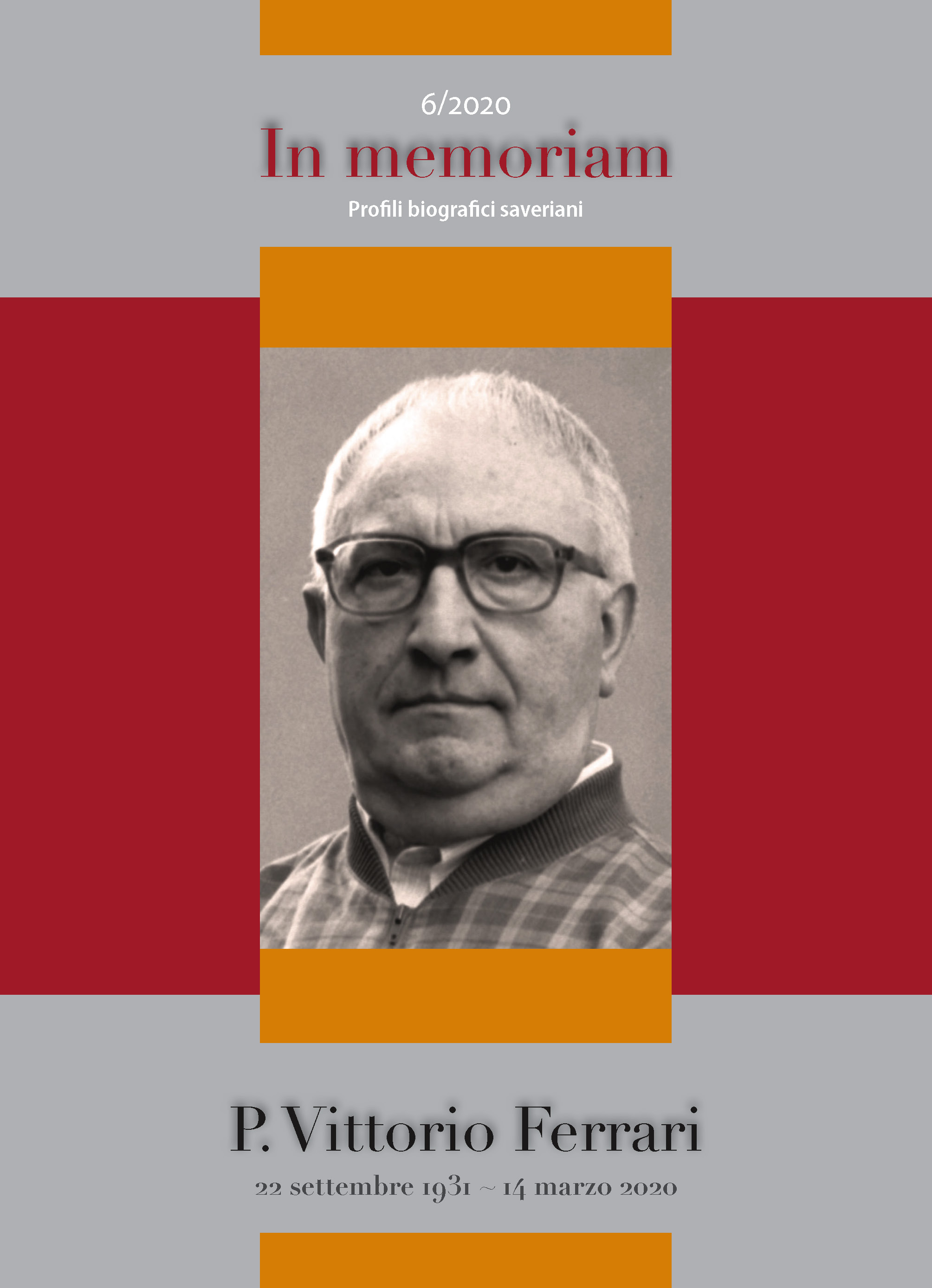 Copertina di 2020.06 - P. Vittorio Ferrari