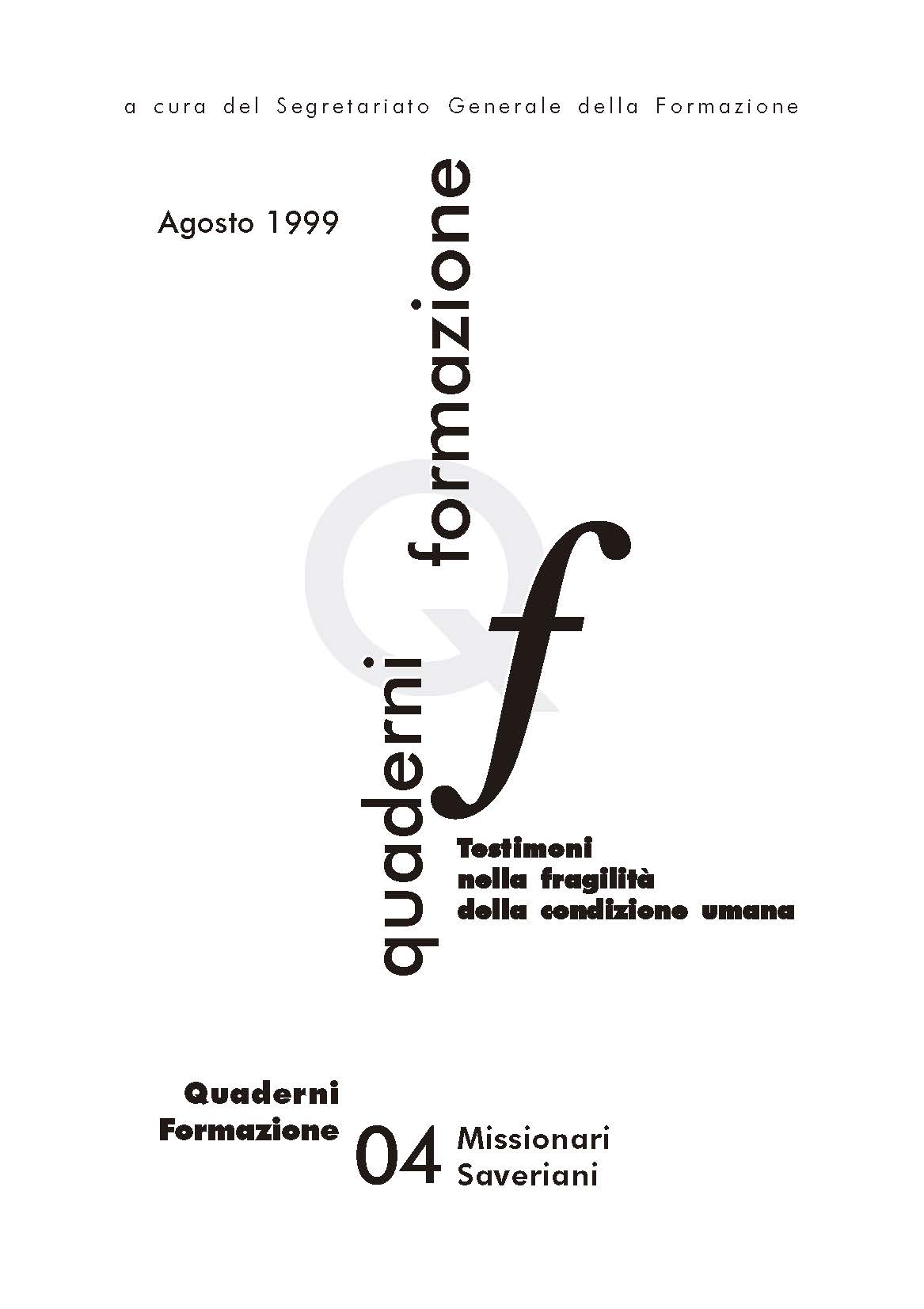 Copertina di 04-QF.Testimoni nella fragilità della condizione umana