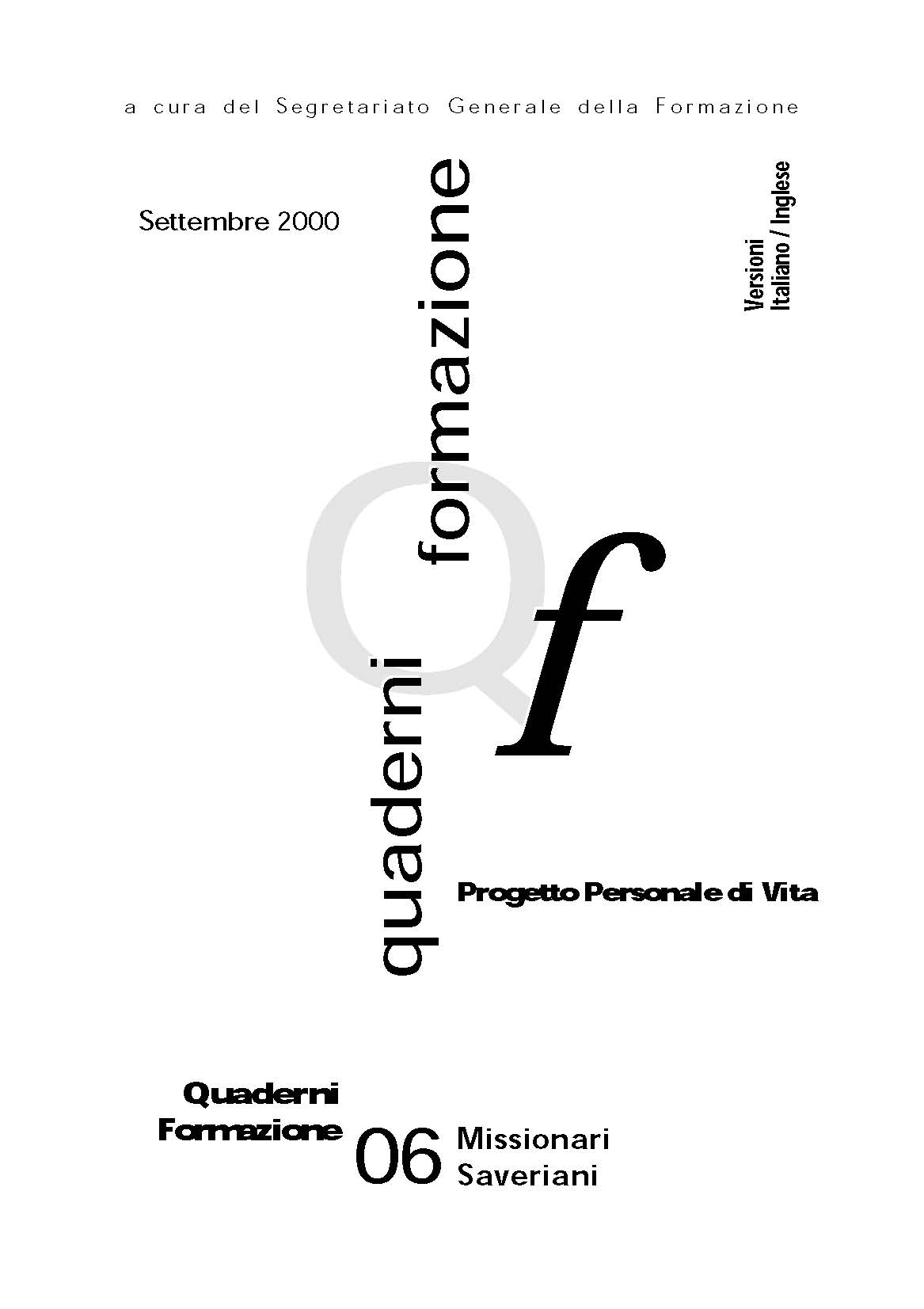 Copertina di 06-QF.Progetto Personale di Vita