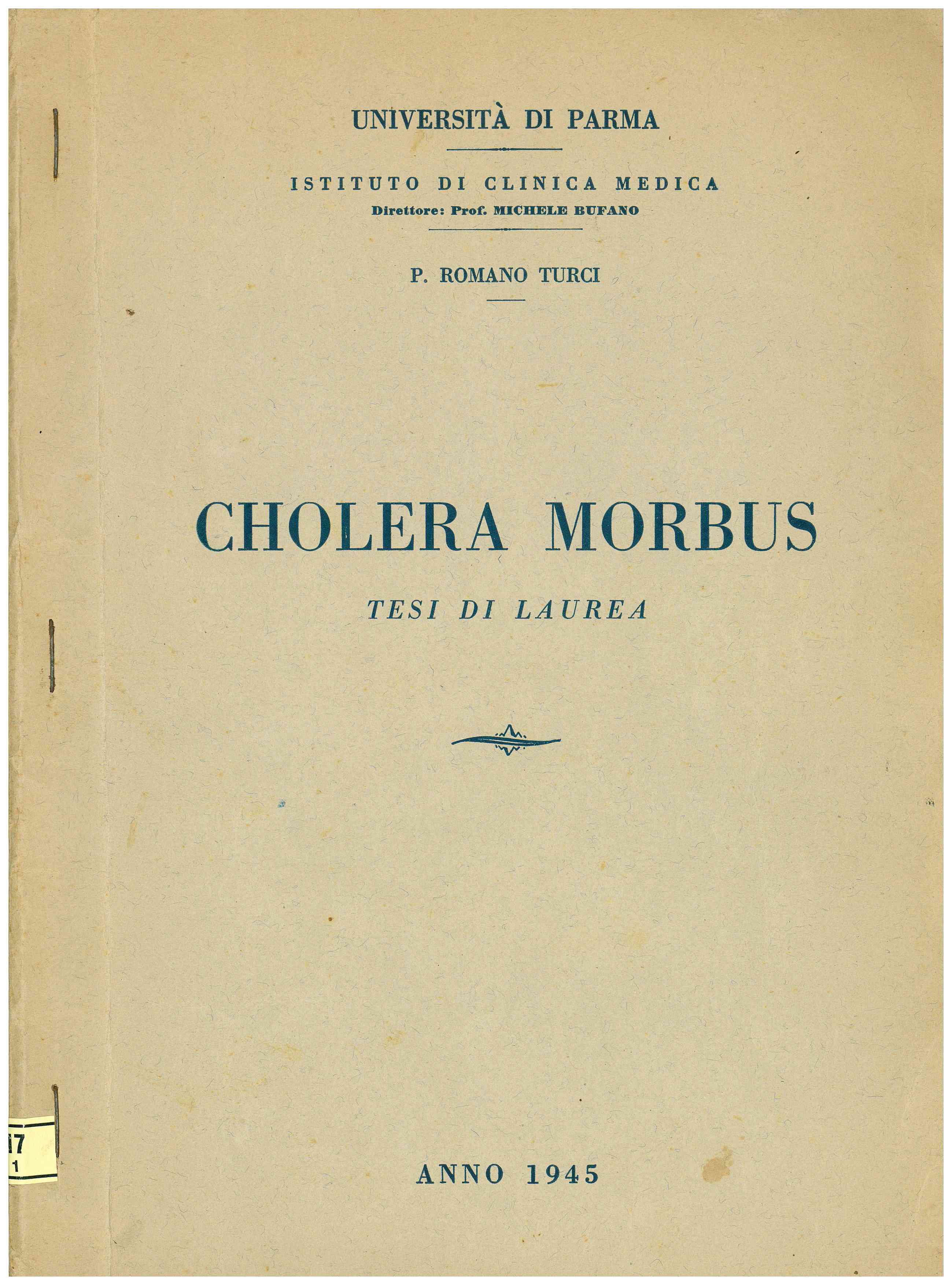 Copertina di Cholera Morbus