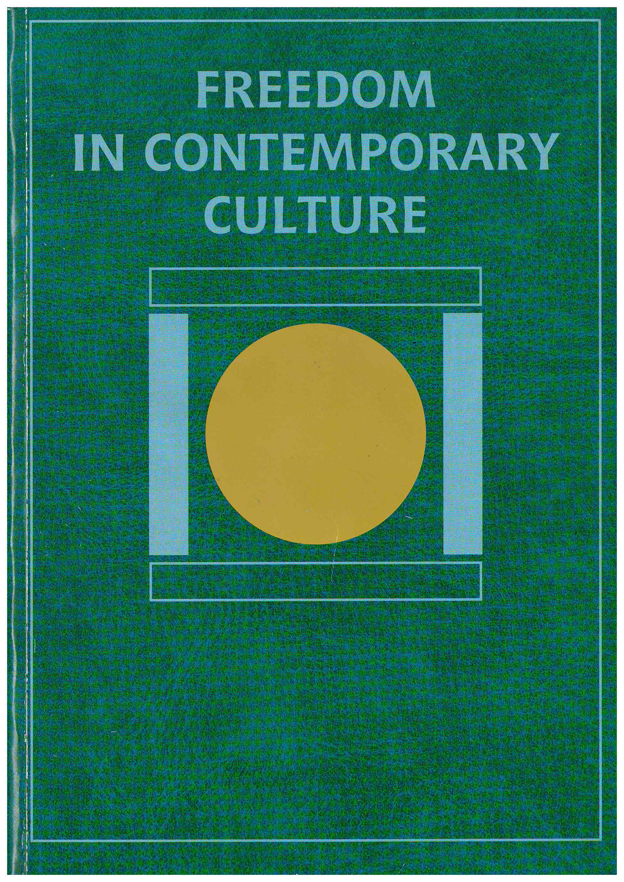 Copertina di Freedom in contemporary culture