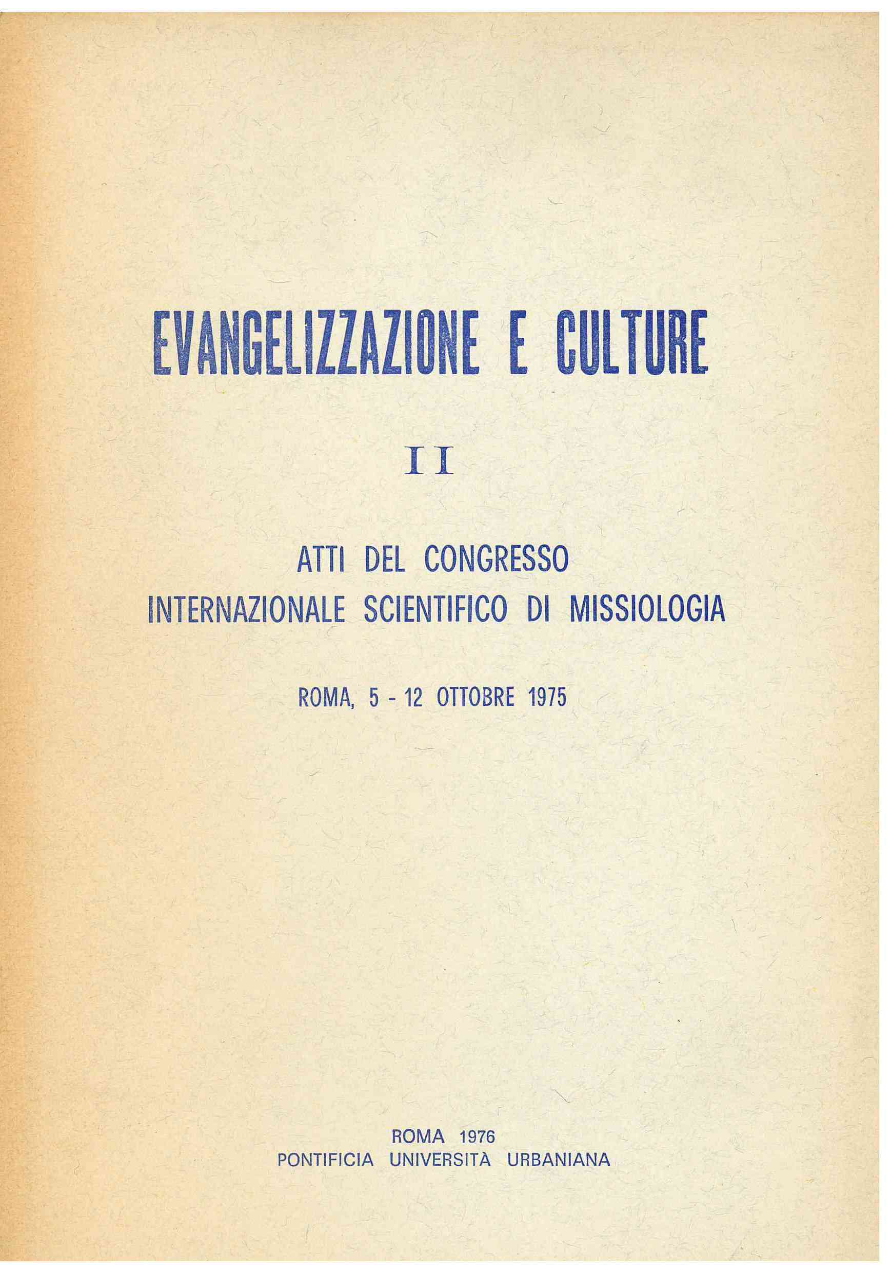 Copertina di Evangelizzazione e culture II