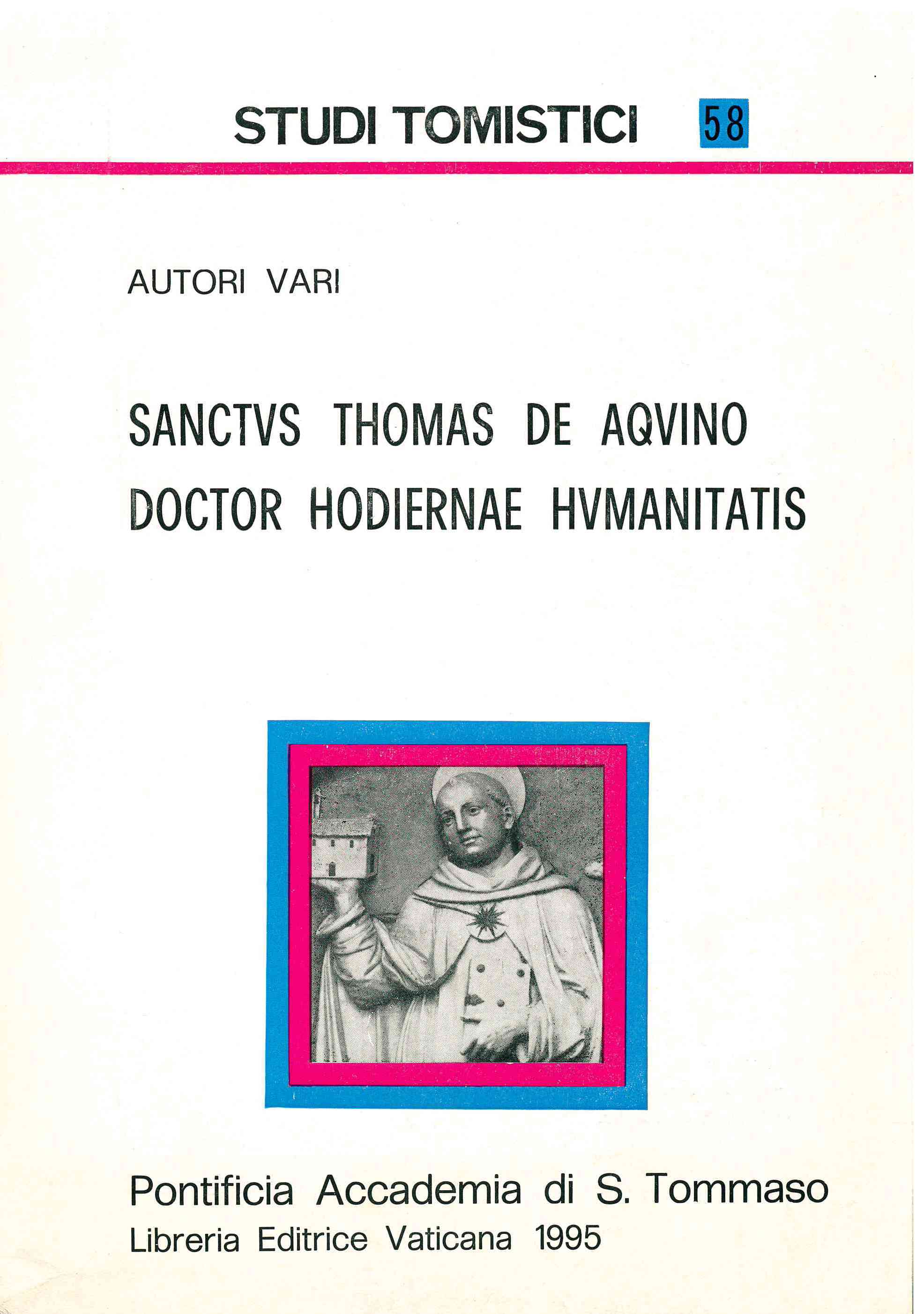 Copertina di Sanctus Thomas de Aquino Doctor hodiernae humanitatis