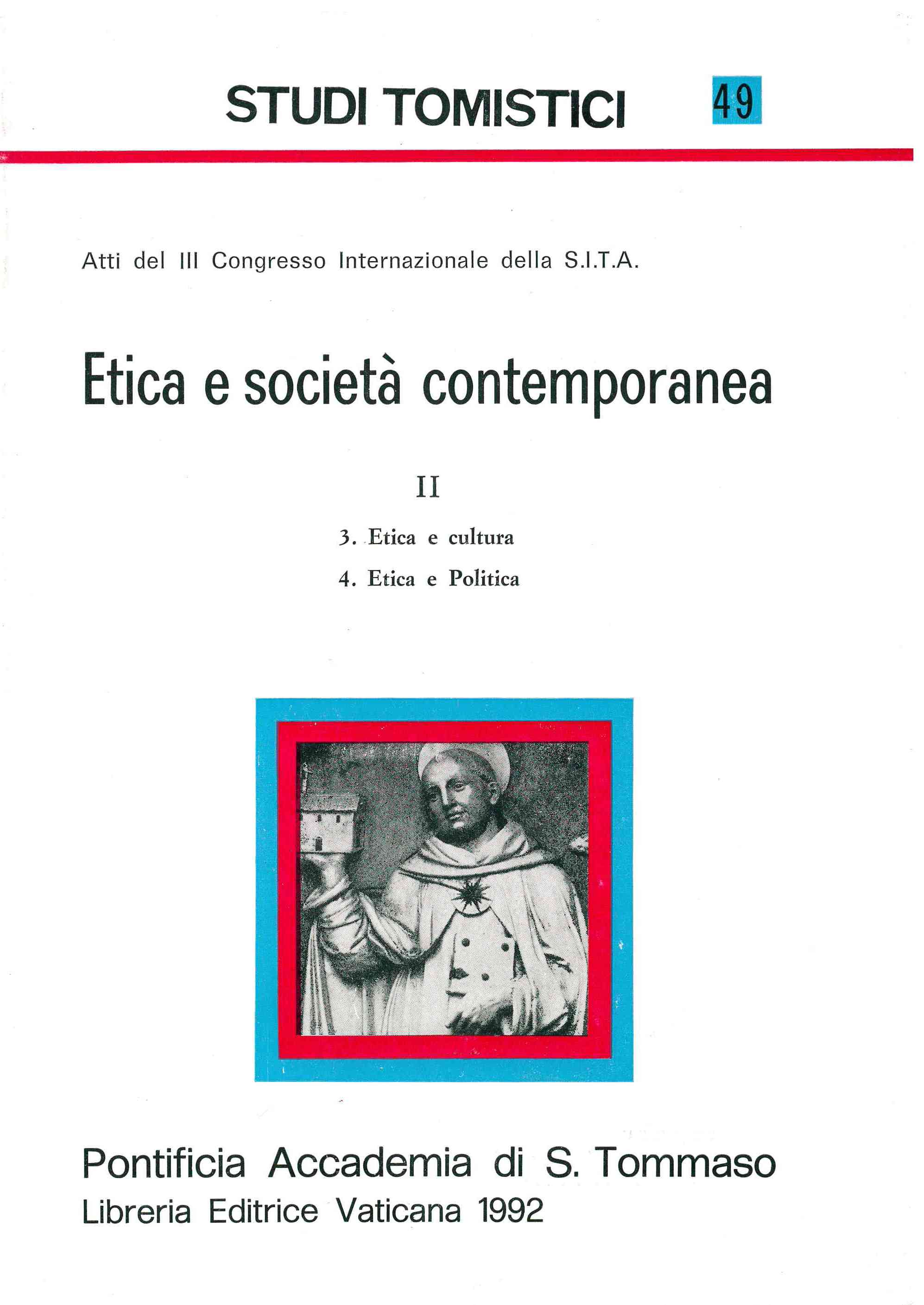 Copertina di Etica e società contemporanea II