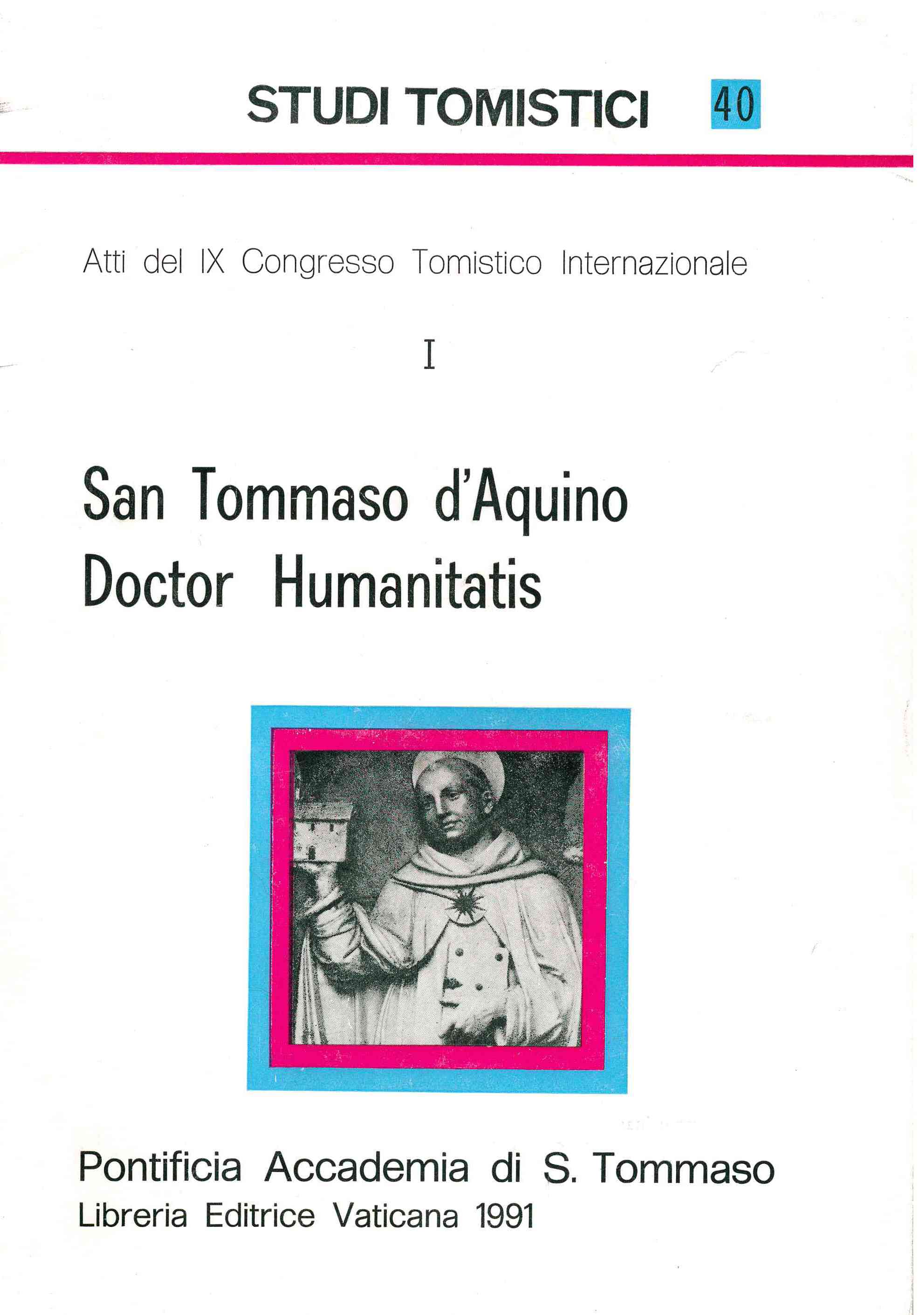 Copertina di San Tommaso d'Aquino Doctor Humanitatis